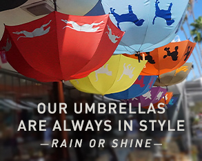 Image of The Ark umbrellas: they're always in style.