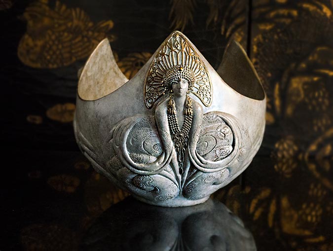 Buy or consign decorative accessories. See this Erte bowl at The Ark in La Jolla.