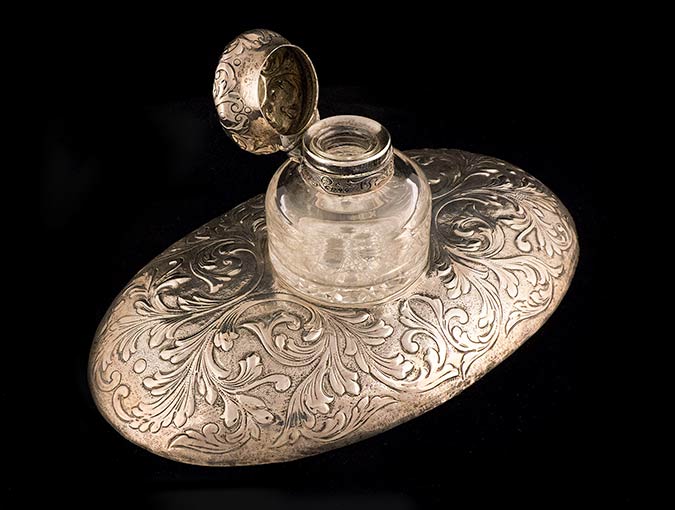 Buy or consign vintage and fine antique sterling. See this sterling ink well in La Jolla only at Ark Antiques.