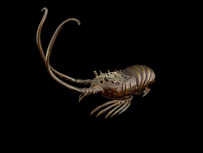 Image Of Bronze Lobster; 6.0"L X 4.5"H.