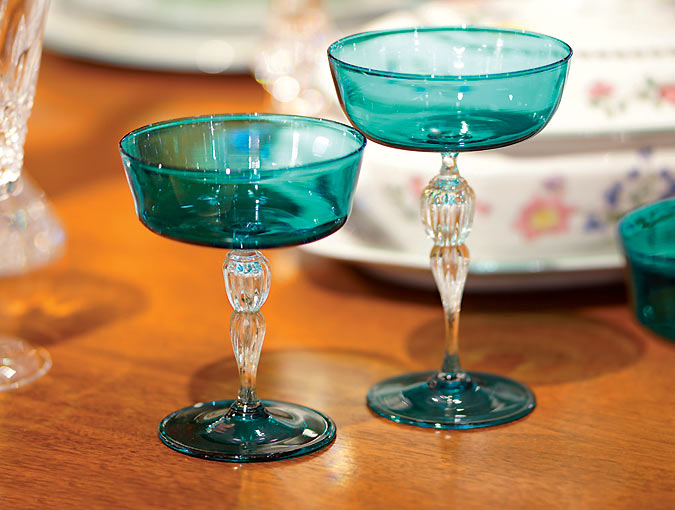 Venetian Glass Coupes Sets