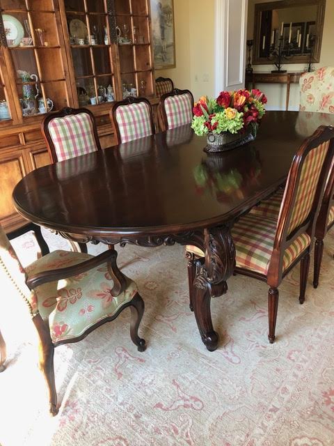 Formal Dining Table with Cabriole Legs