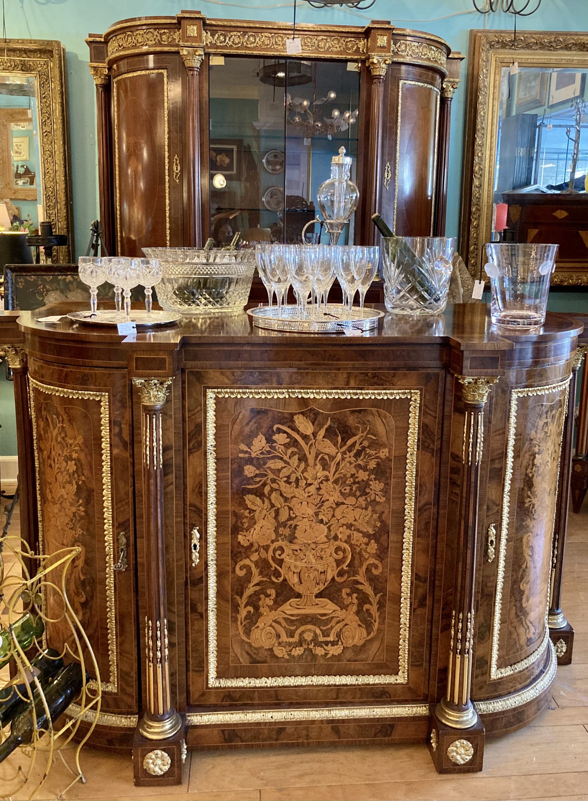 Vintage Biedermeier Bar and Cabinet
