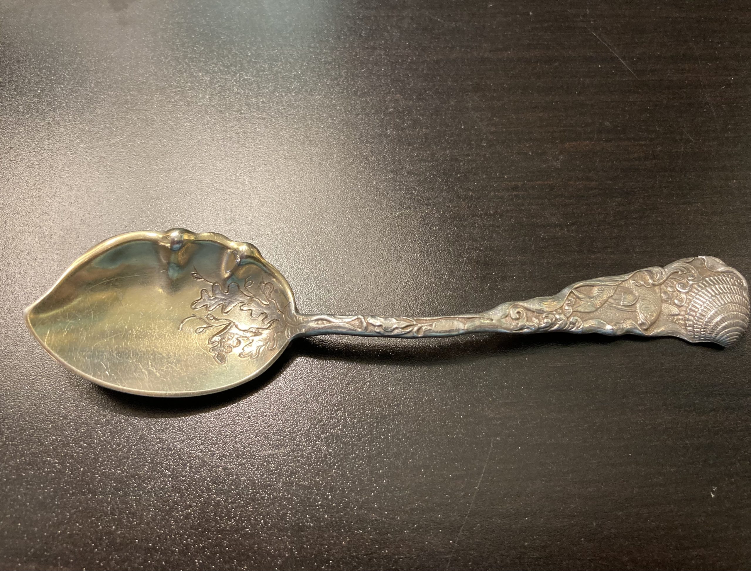 Hizen-Narragansett Sea Motif Sterling Spoons