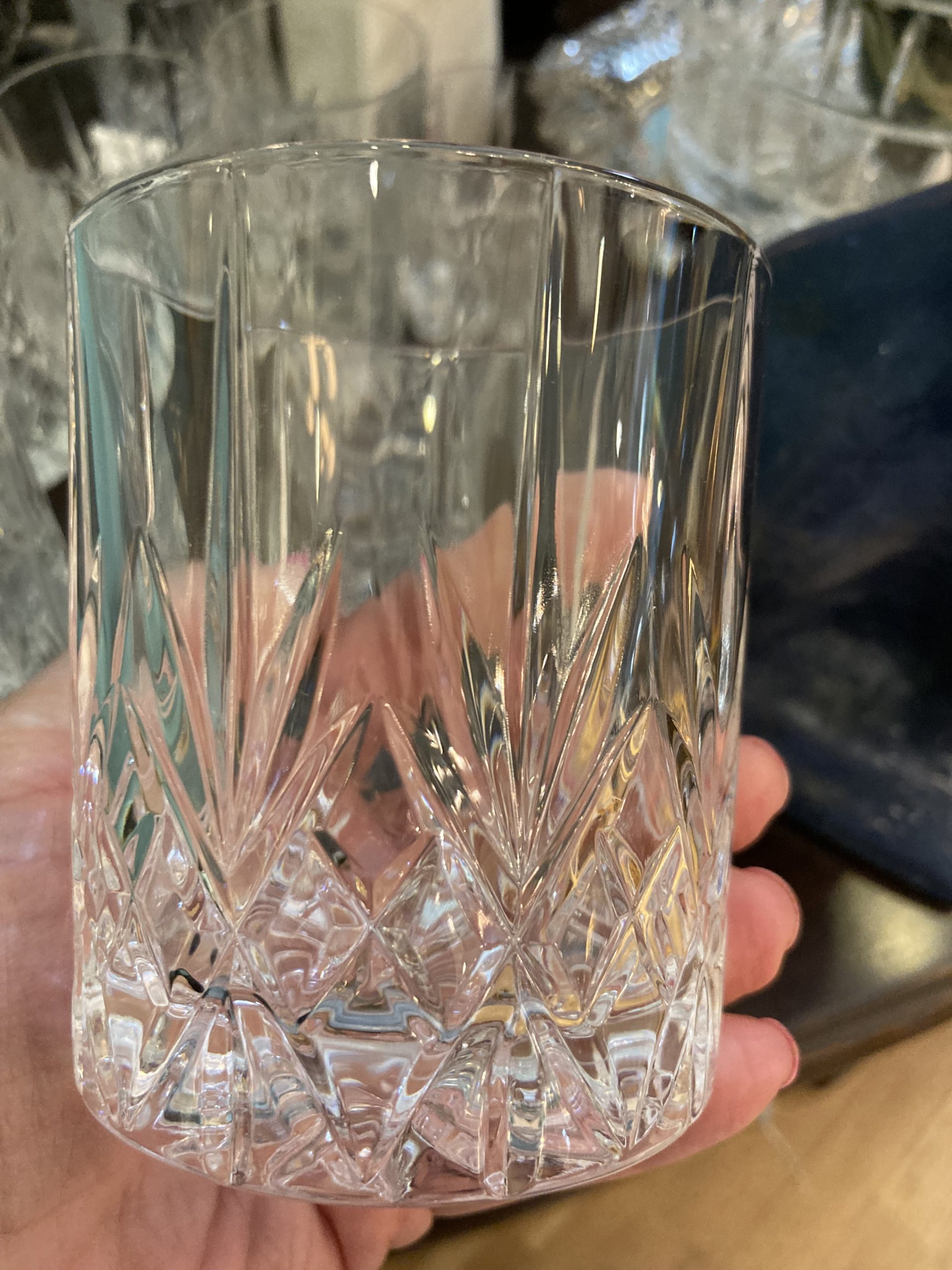 Crystal Lowball Cocktail Glasses