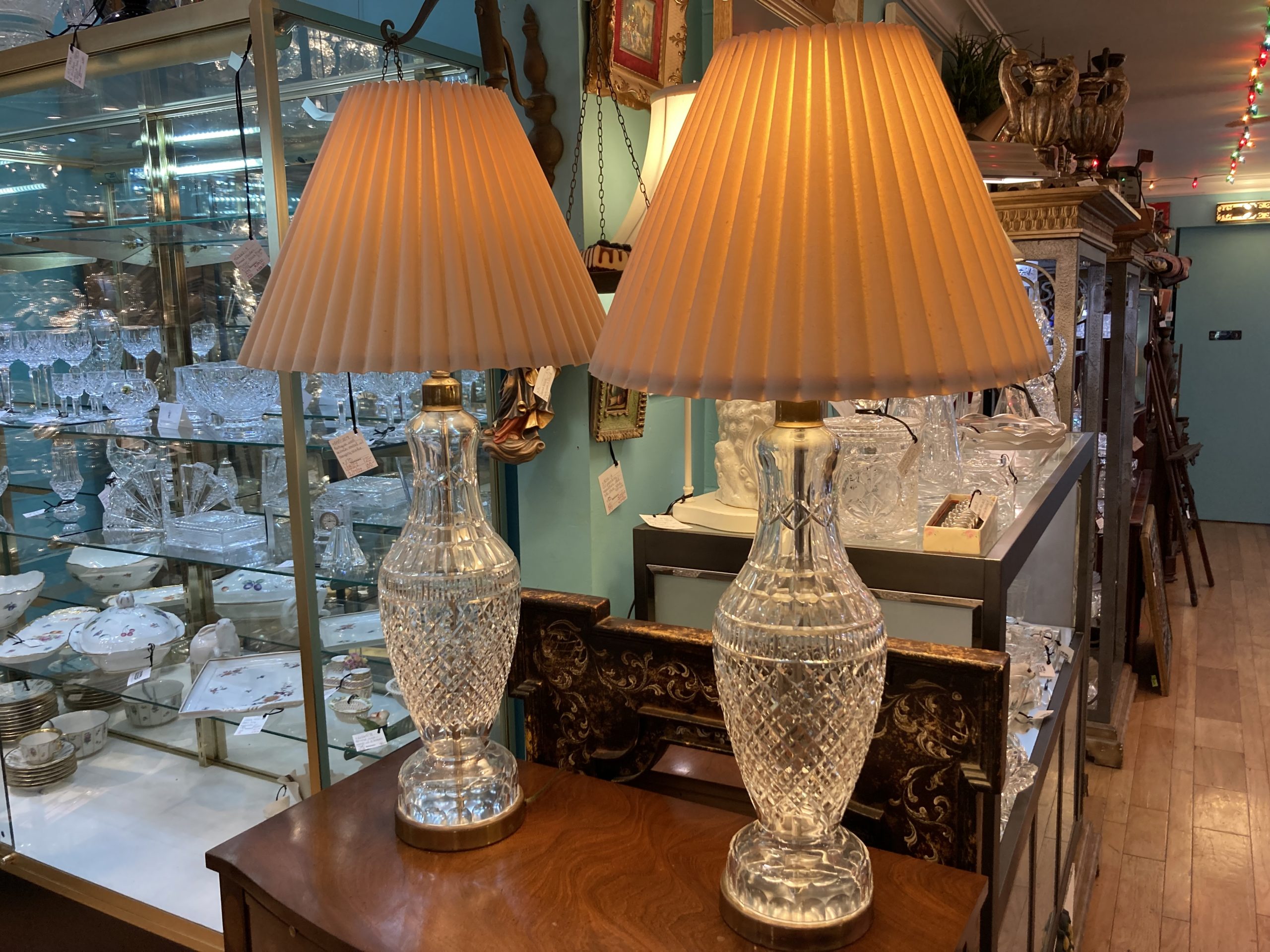 Waterford Vintage Crystal Lamps