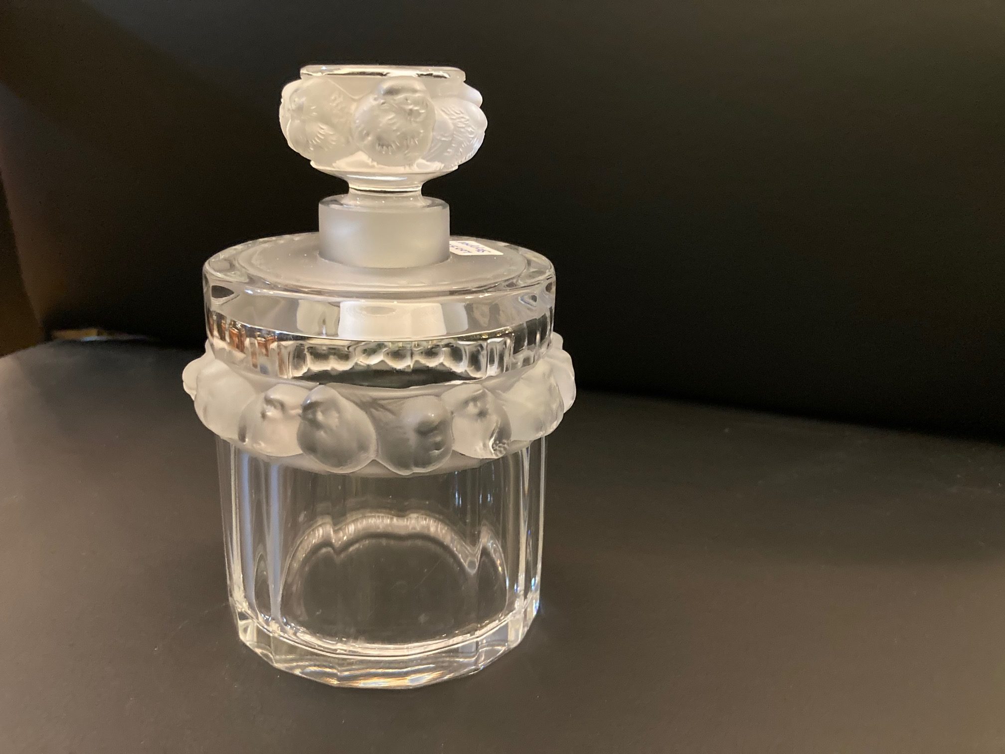 Lalique Bird Crystal Dresser Jar