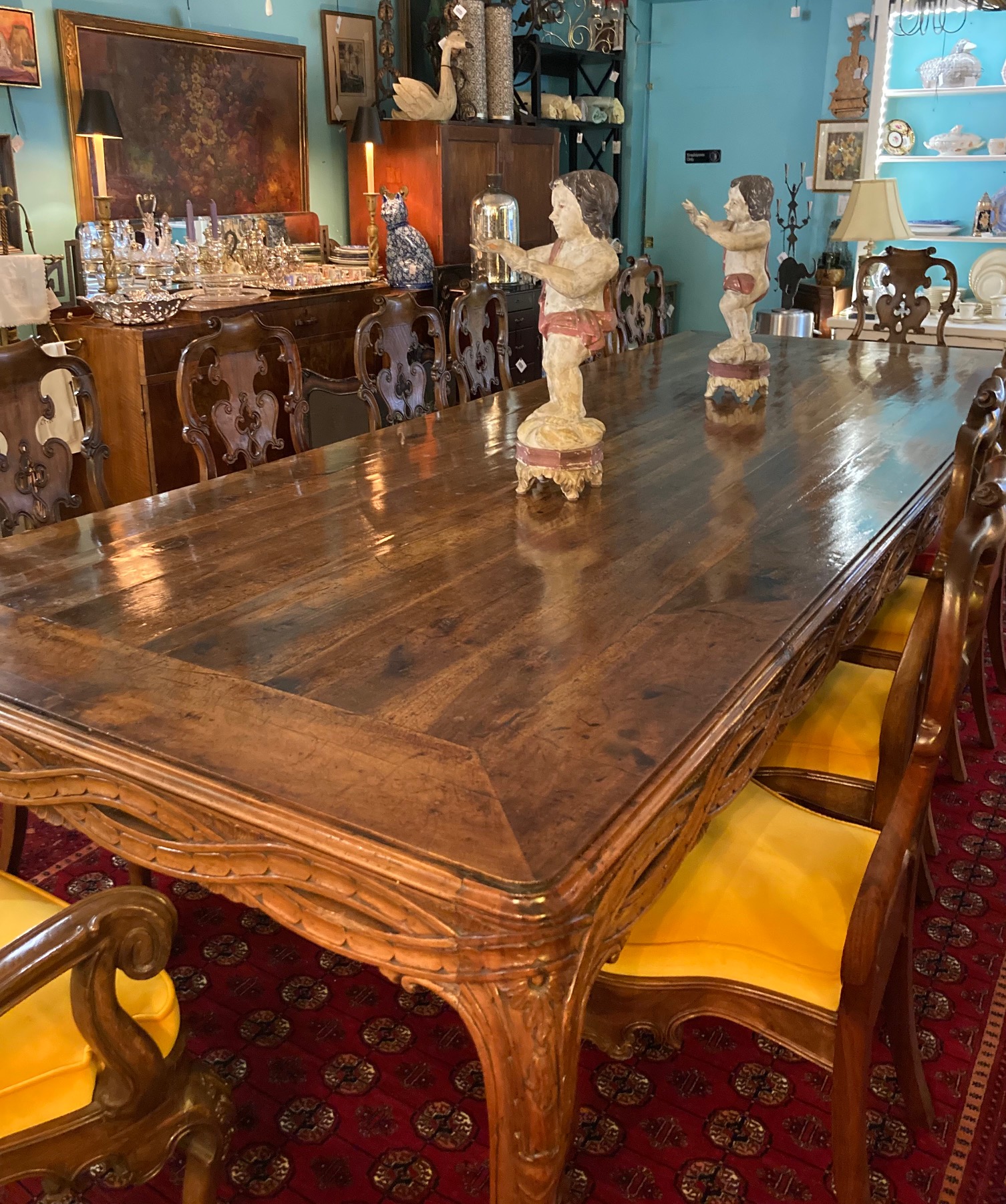 Baroque Style Antique Dining Table