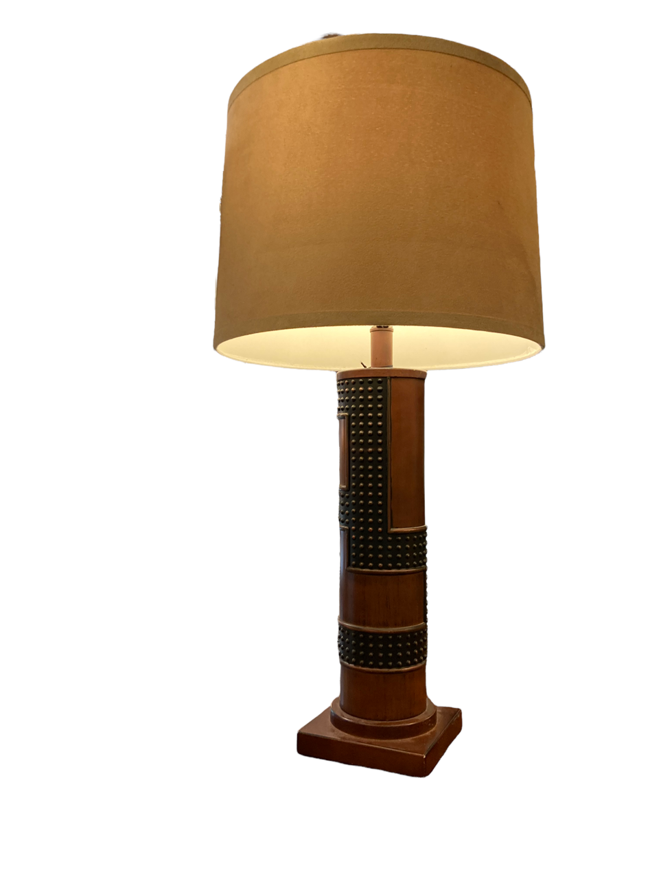 Geometric Design Midcentury Wood Lamps