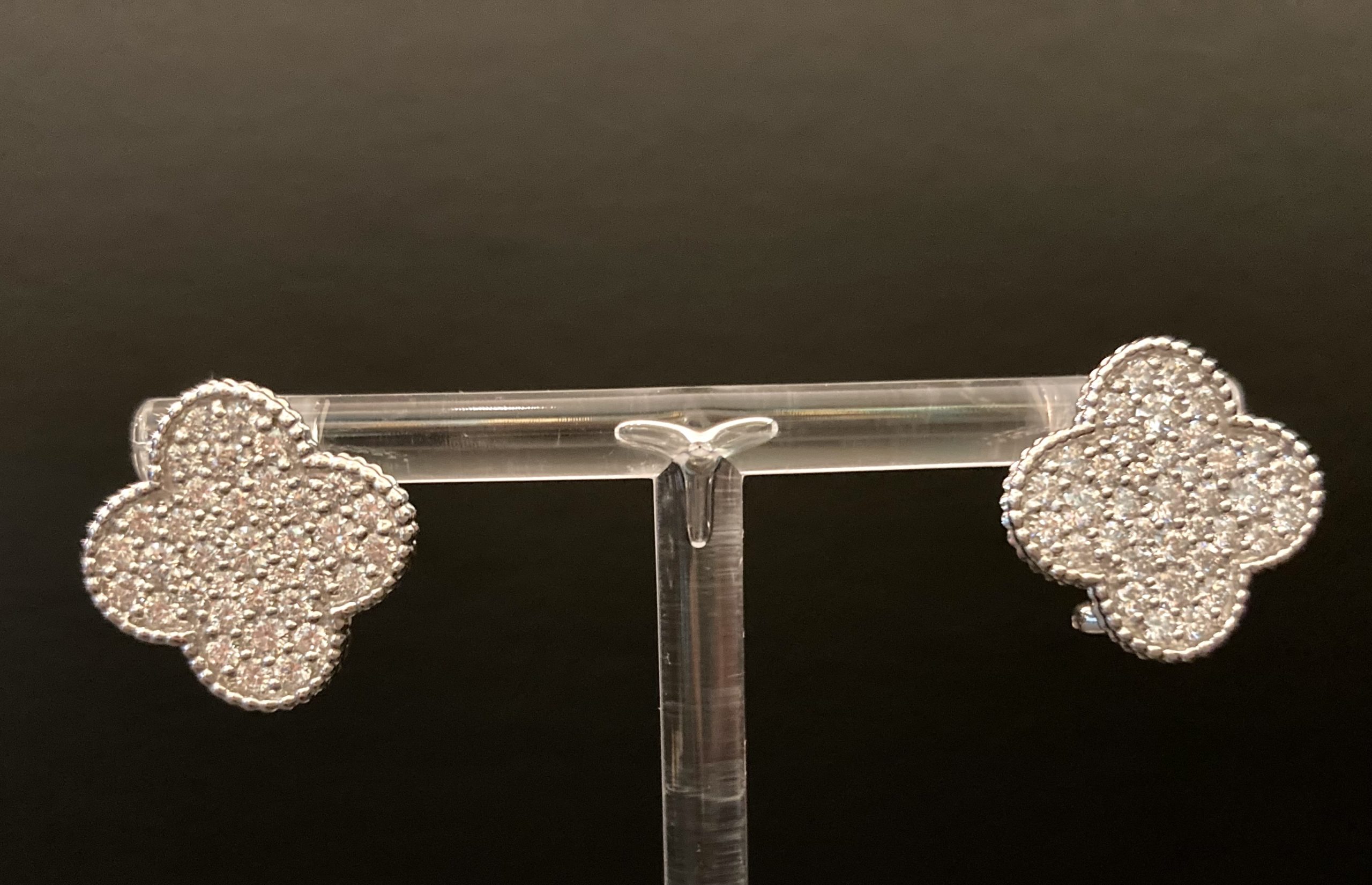 Alhambra VCA Style Diamond Earrings