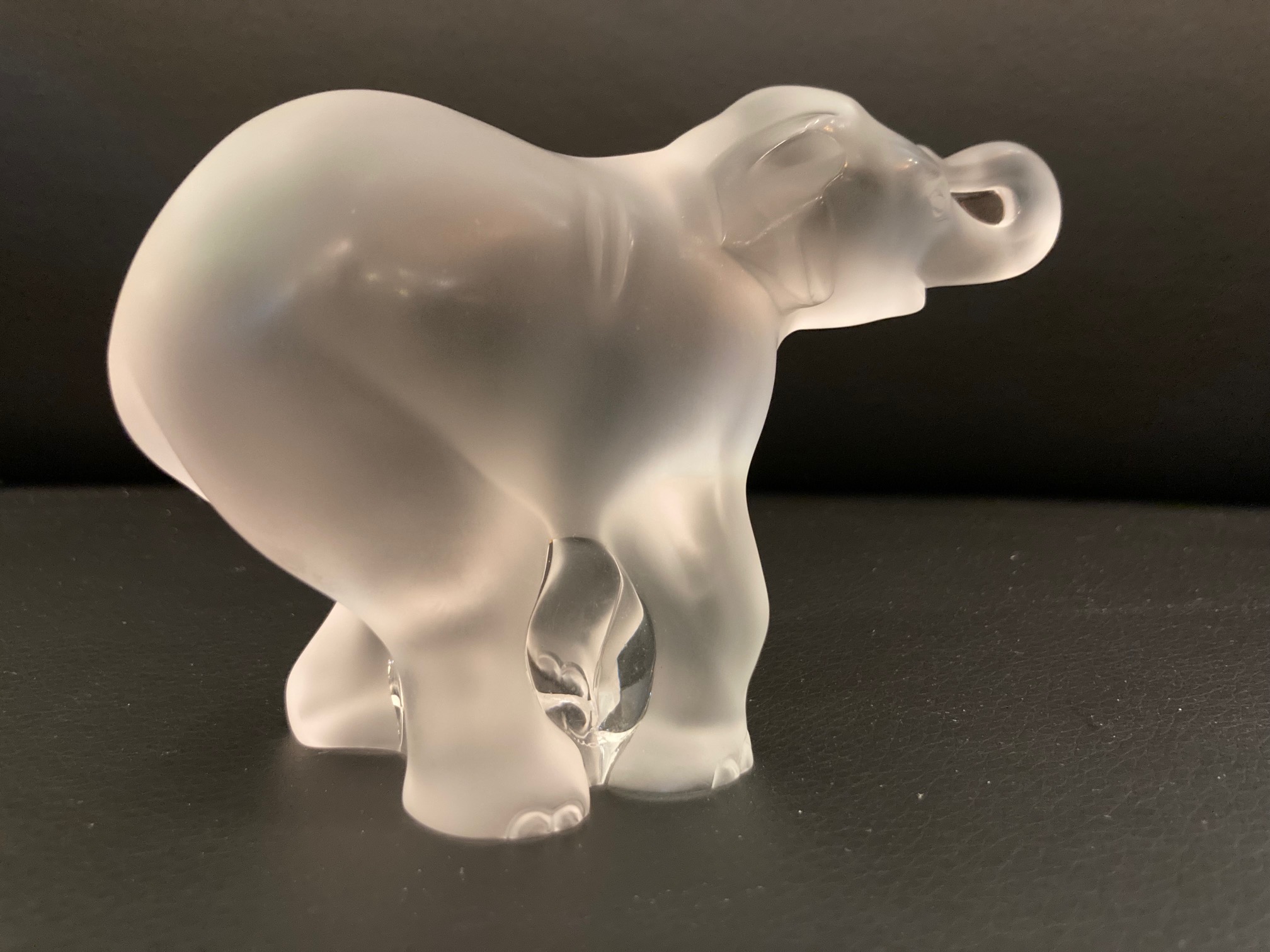 Lalique Crystal Small Elephant