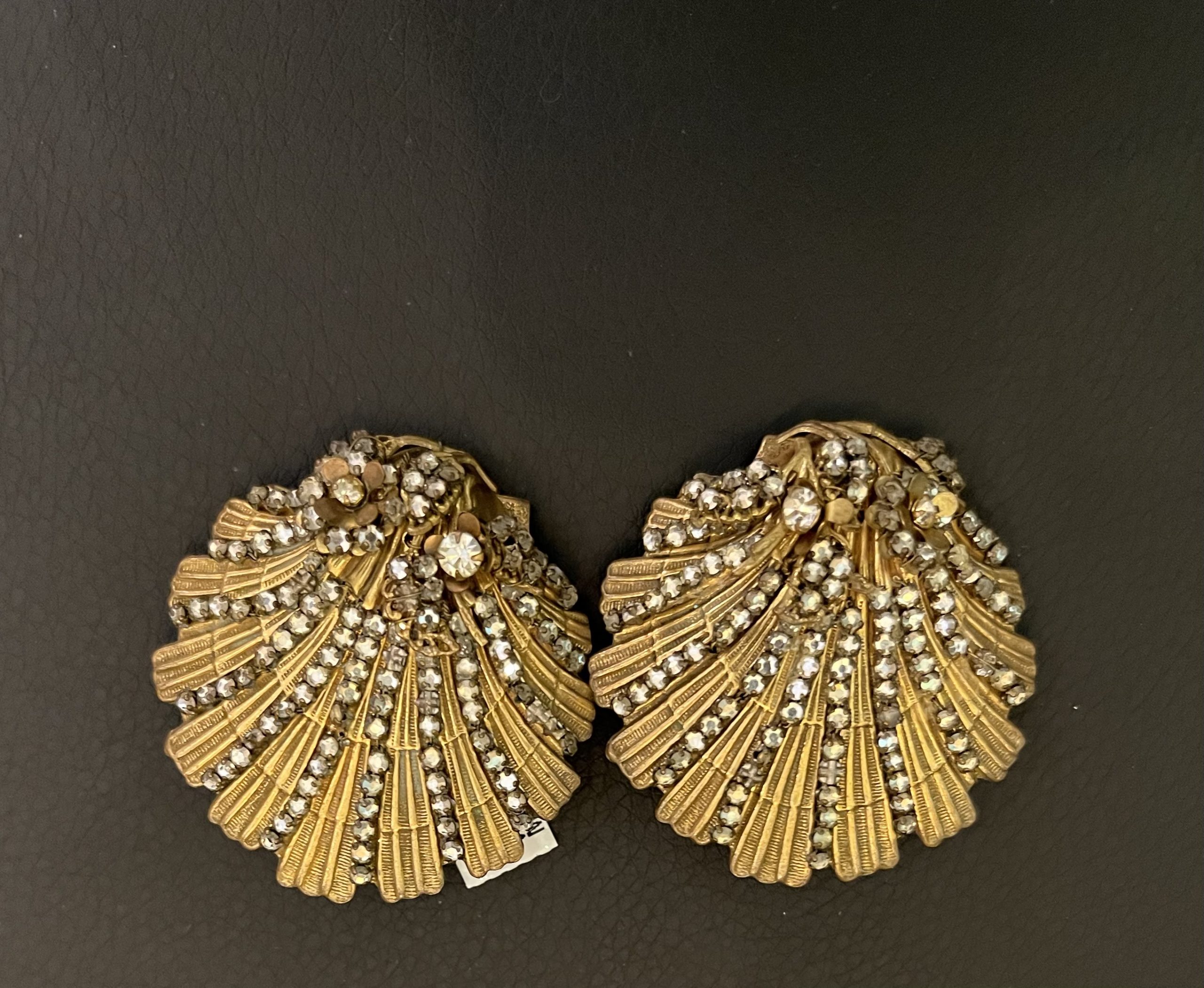 Miriam Haskell Scallop Shell Earrings