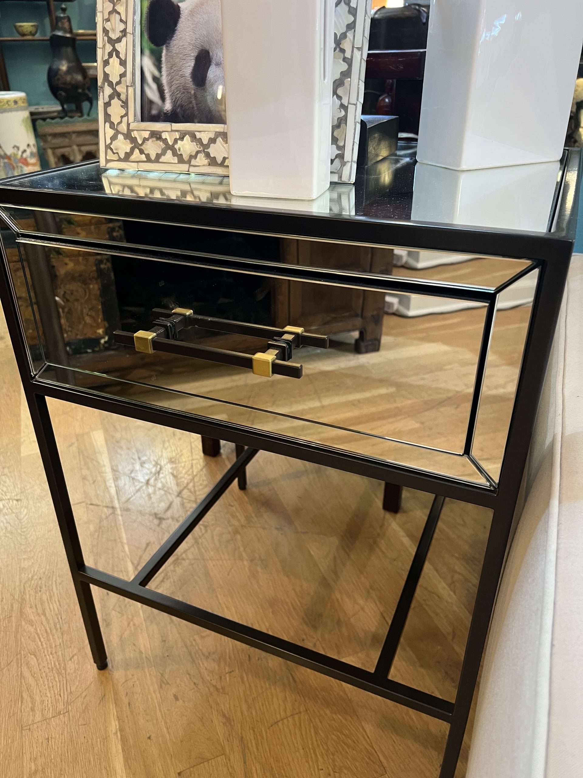 Mirrored West Elm Side Tables