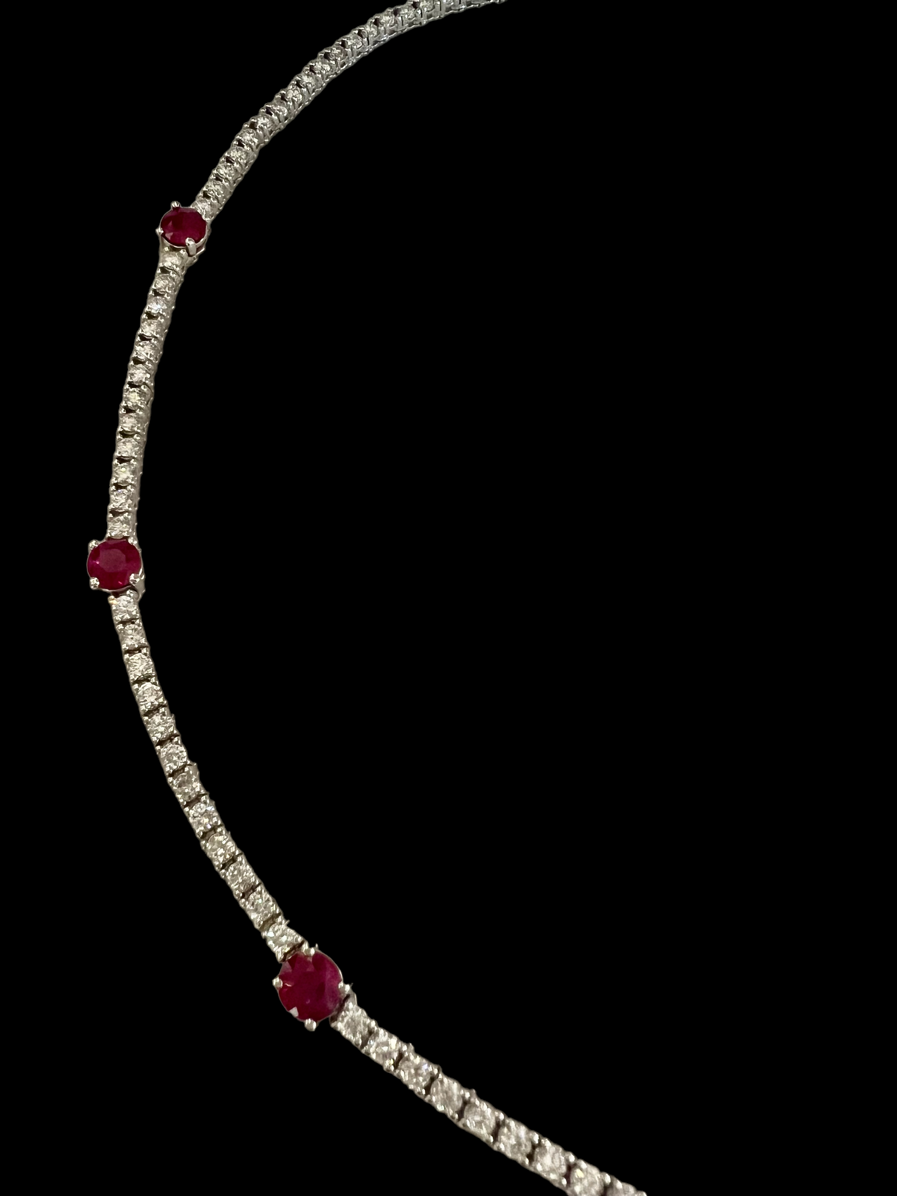 Burma Ruby Diamond Choker Necklace