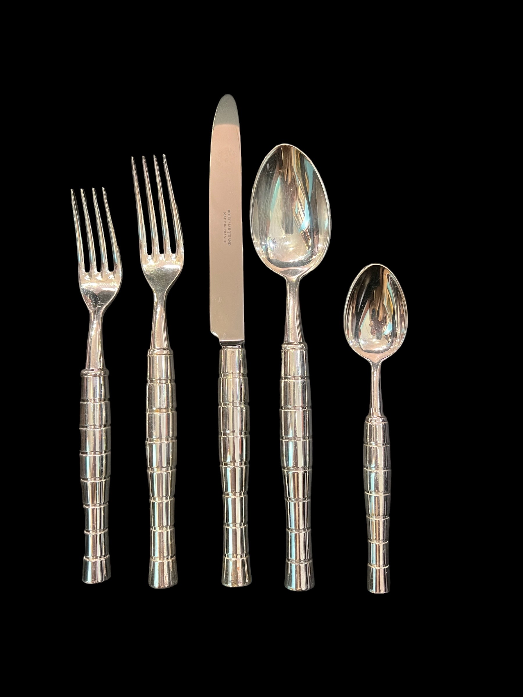 Roux Marquiand Silver Plate Flatware 50 Pieces