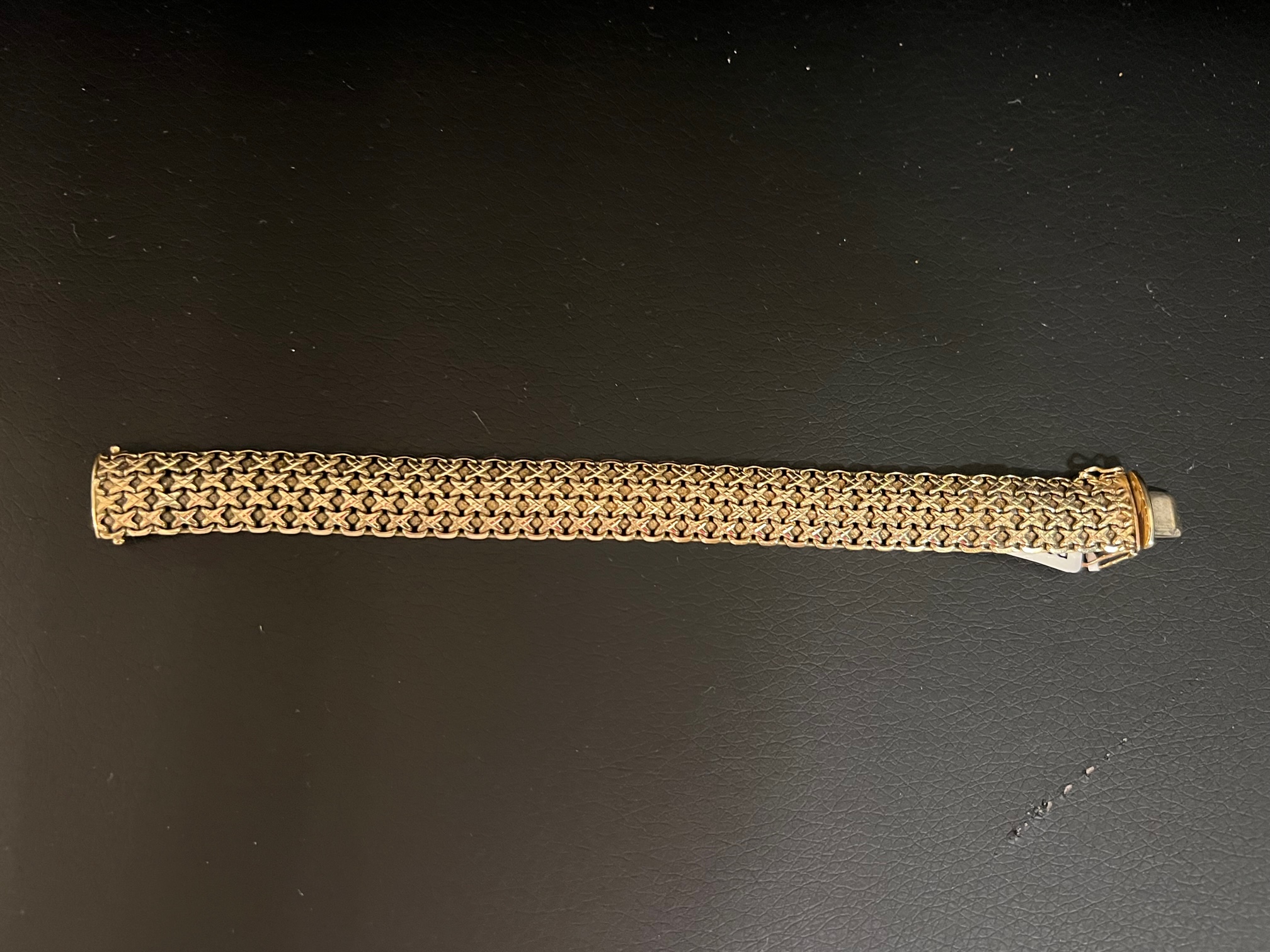 14k Italian Gold Woven Bracelet