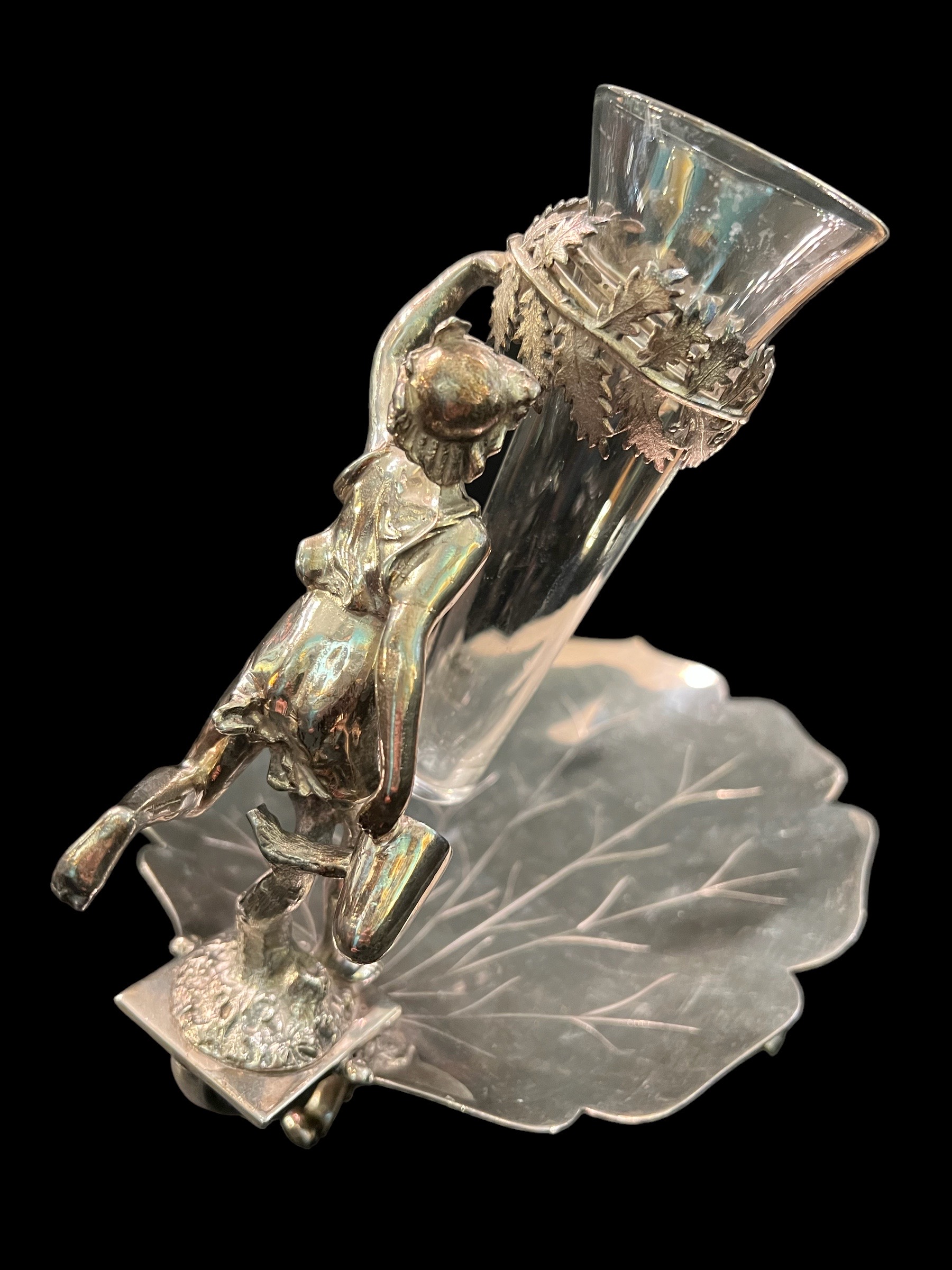 Meriden Silver Goddess Hebe Posy Vase