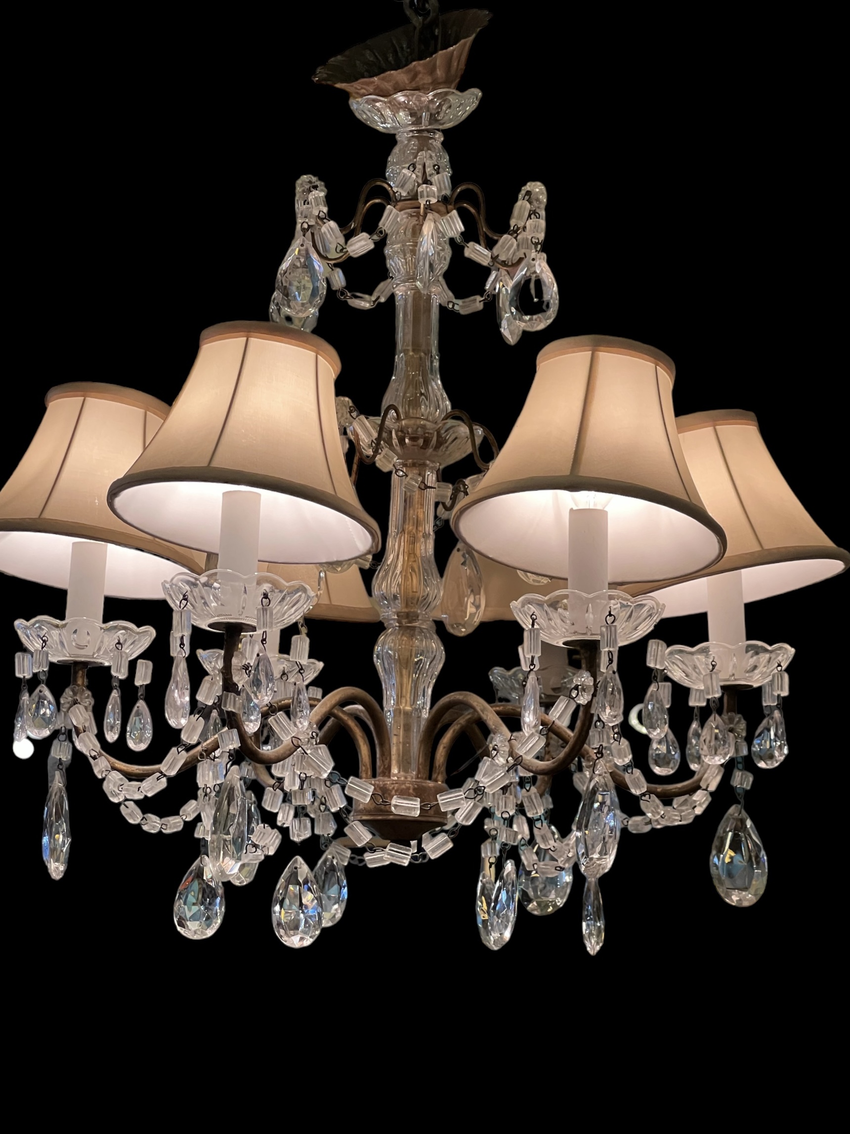 Crystal Chandelier Small Antique