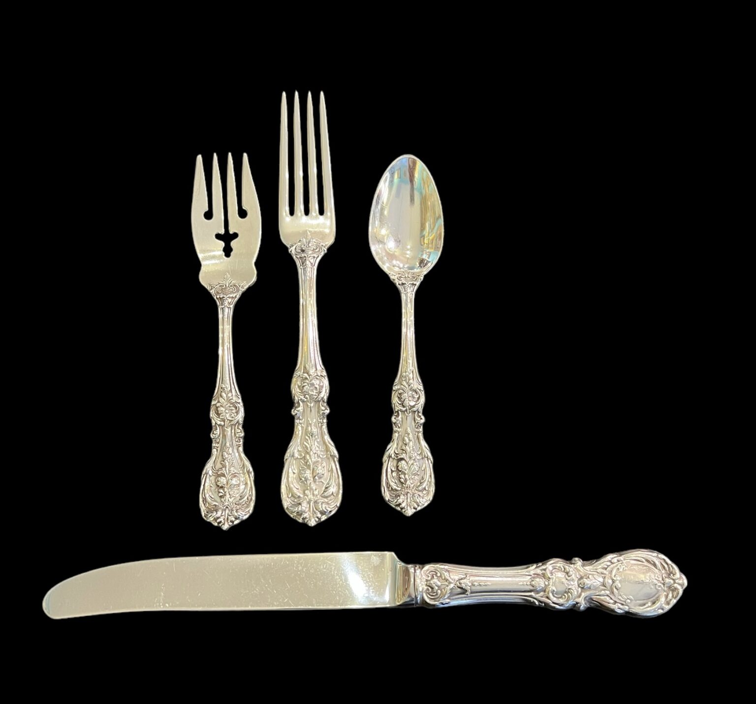 Reed Barton Francis First Sterling Flatware Set - Ark Antiques, La ...