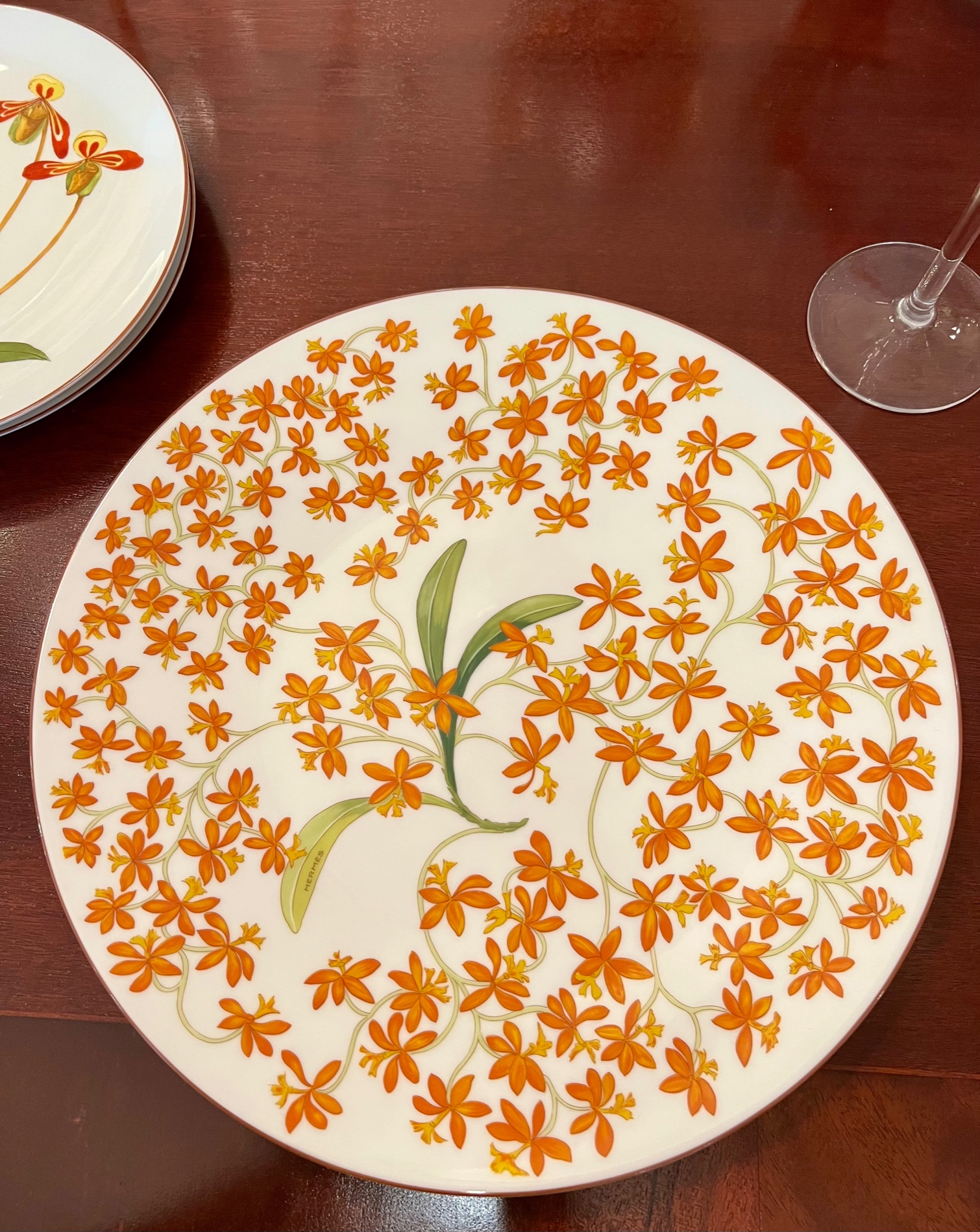 Hermes Jardin des Orchidees Porcelain Dinnerware