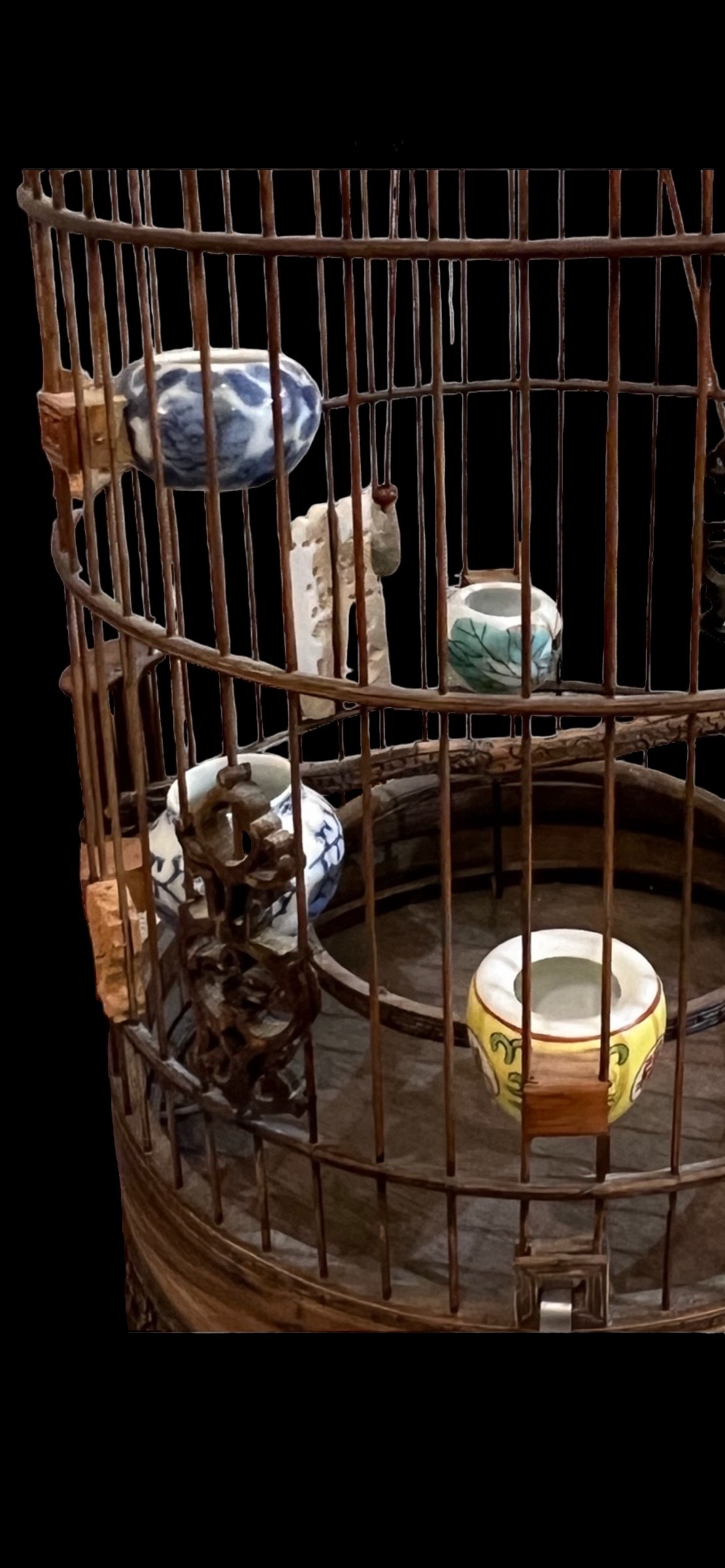 Chinese Vintage Wooden Birdcage