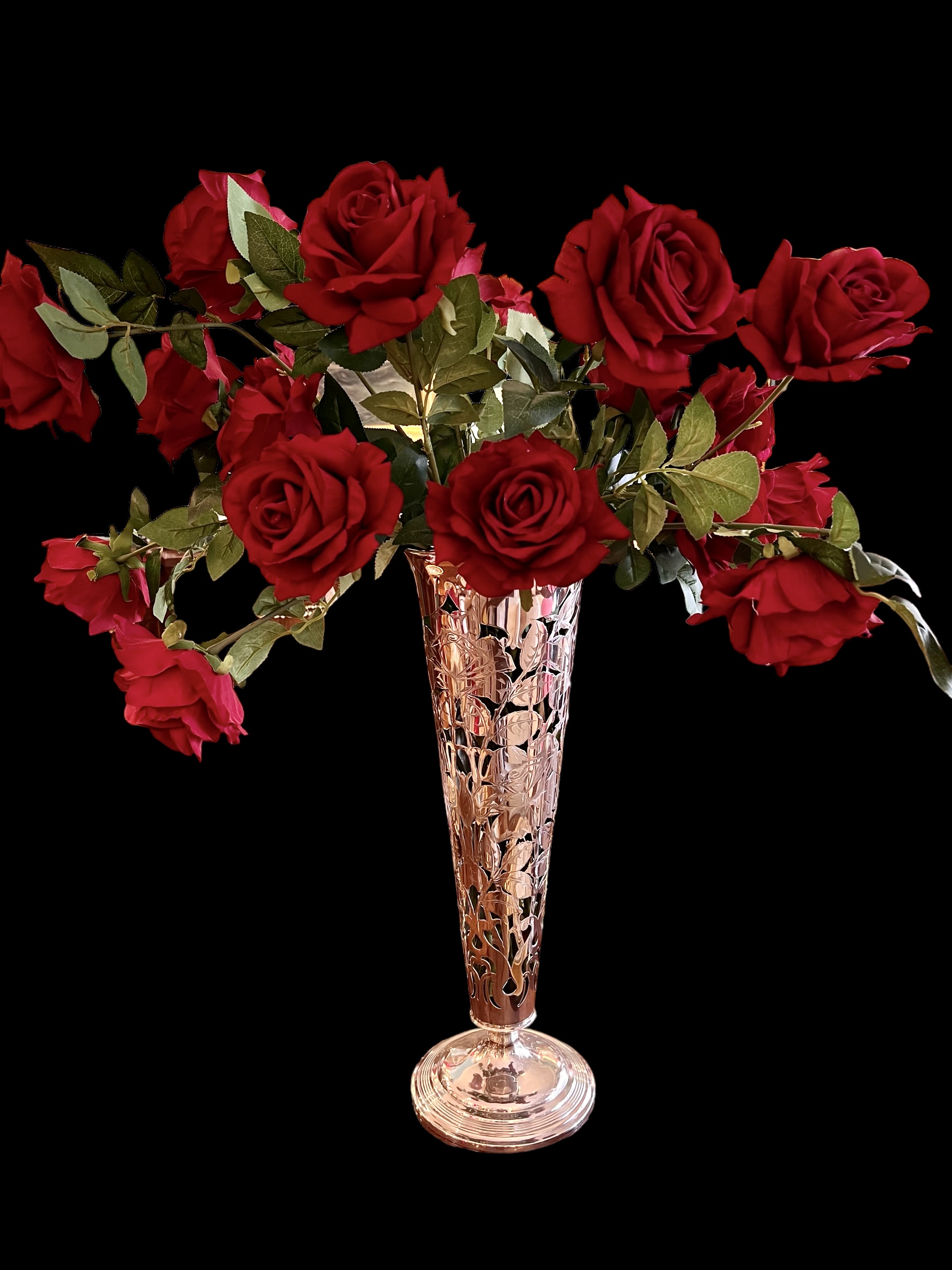 Art Nouveau English Sterling Trumpet Vase