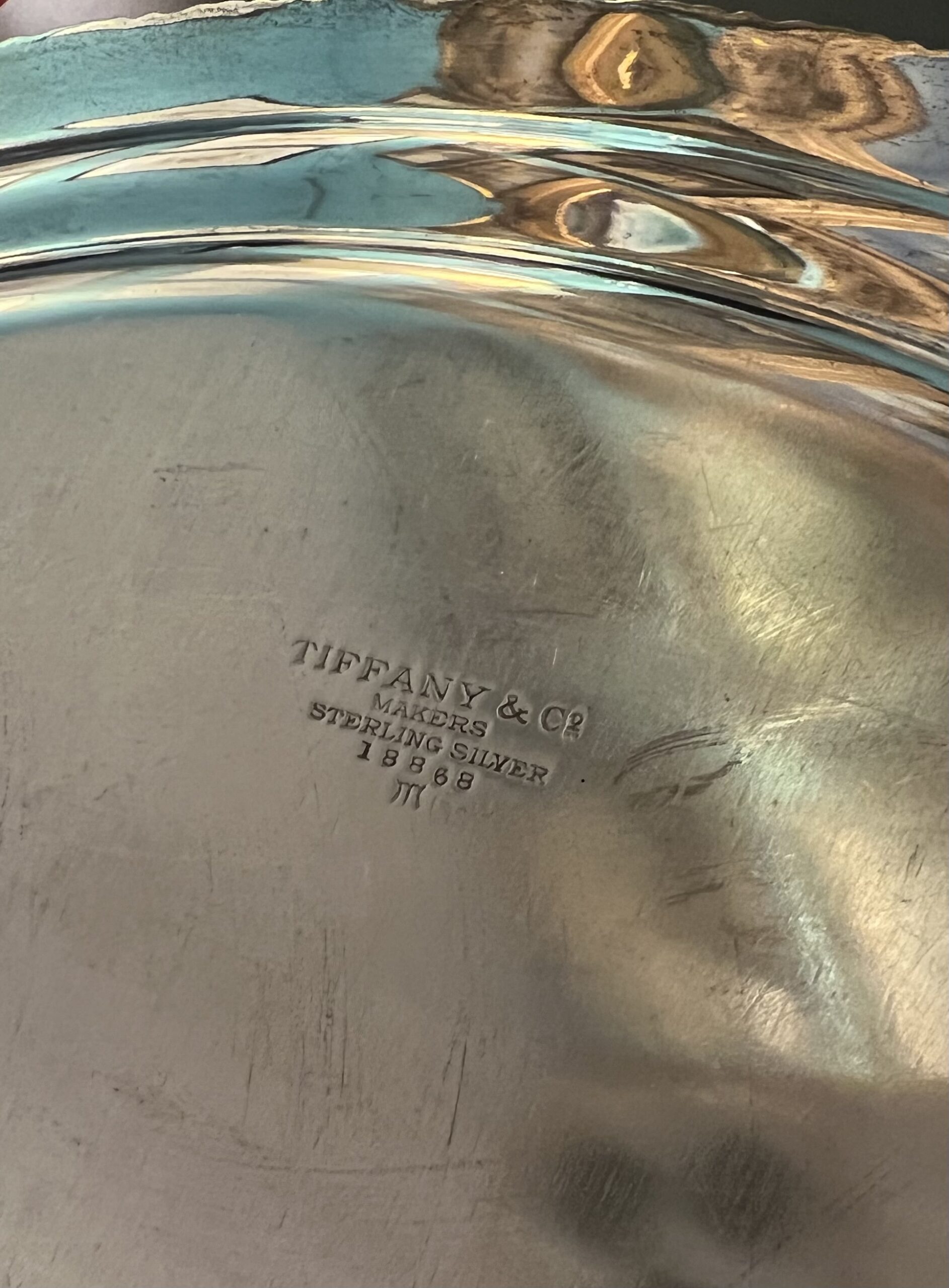 Vintage Tiffany Sterling Award Tray