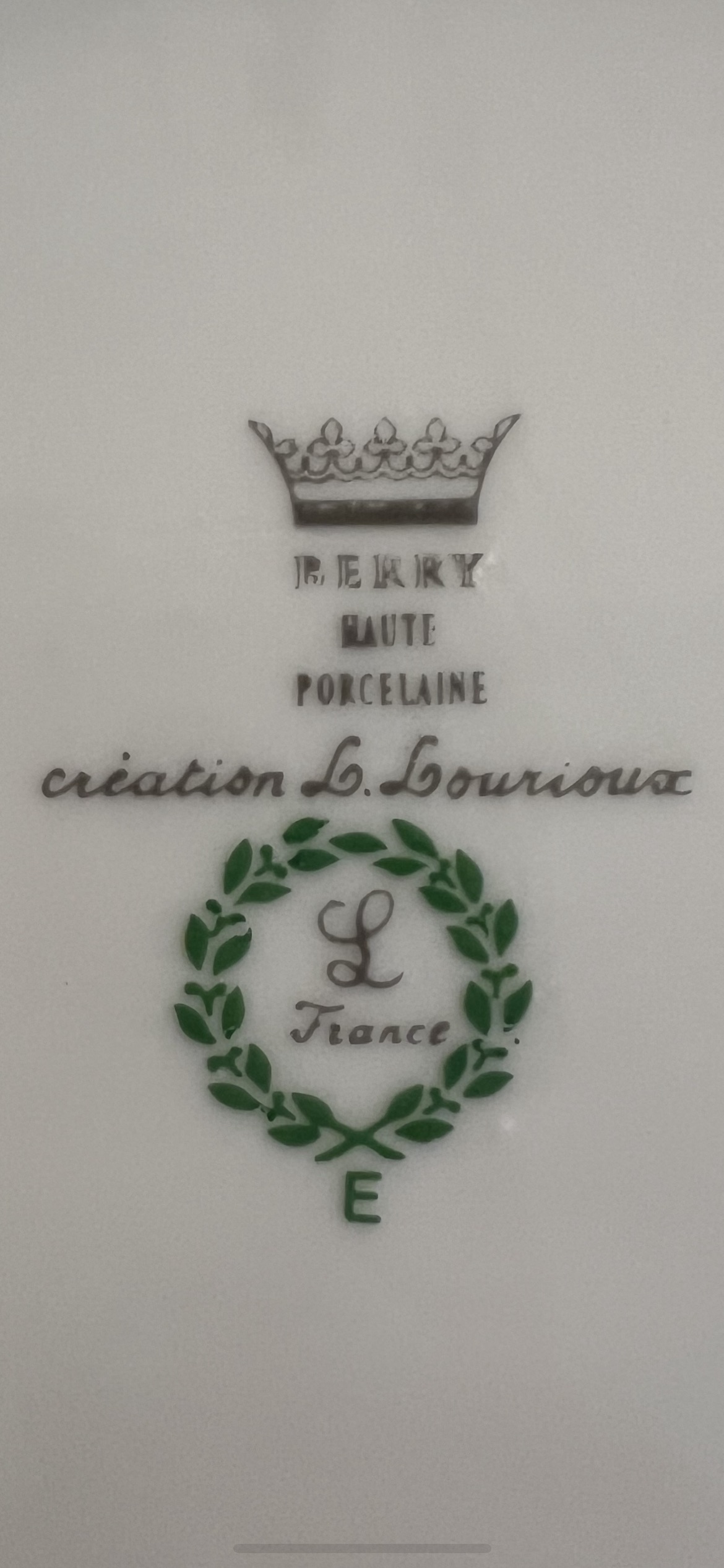 Berry Haute France Porcelain Dinnerware