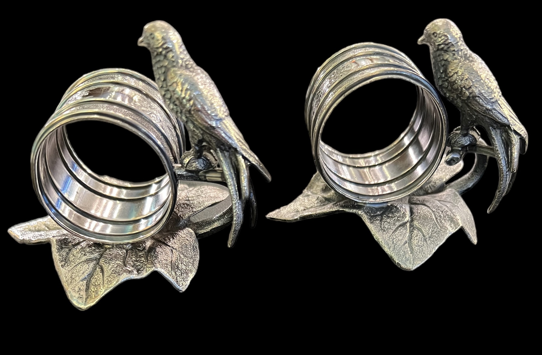 Victorian Silver Parrot Napkin Ring