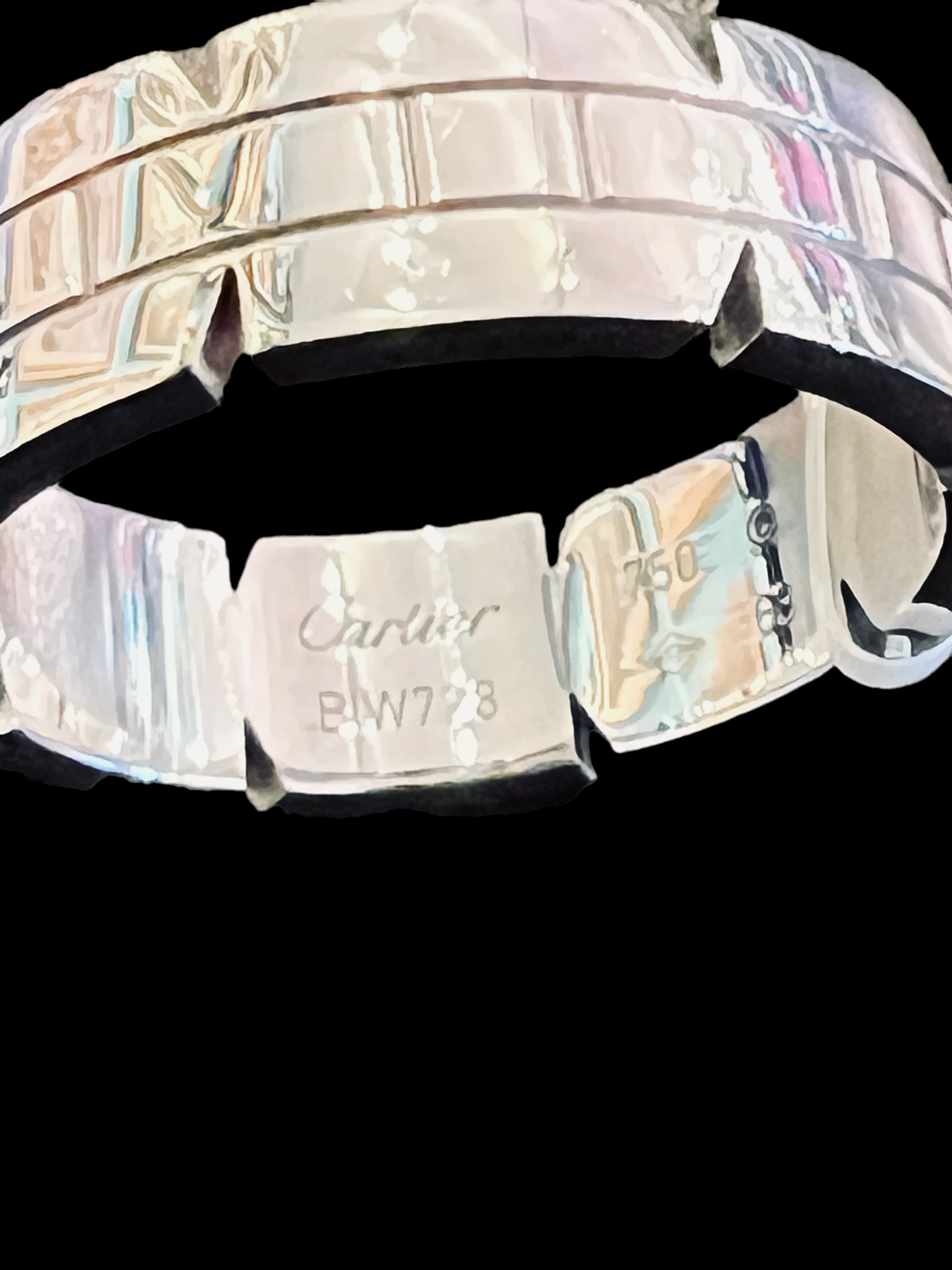 Cartier 18k Tank Francaise Ring