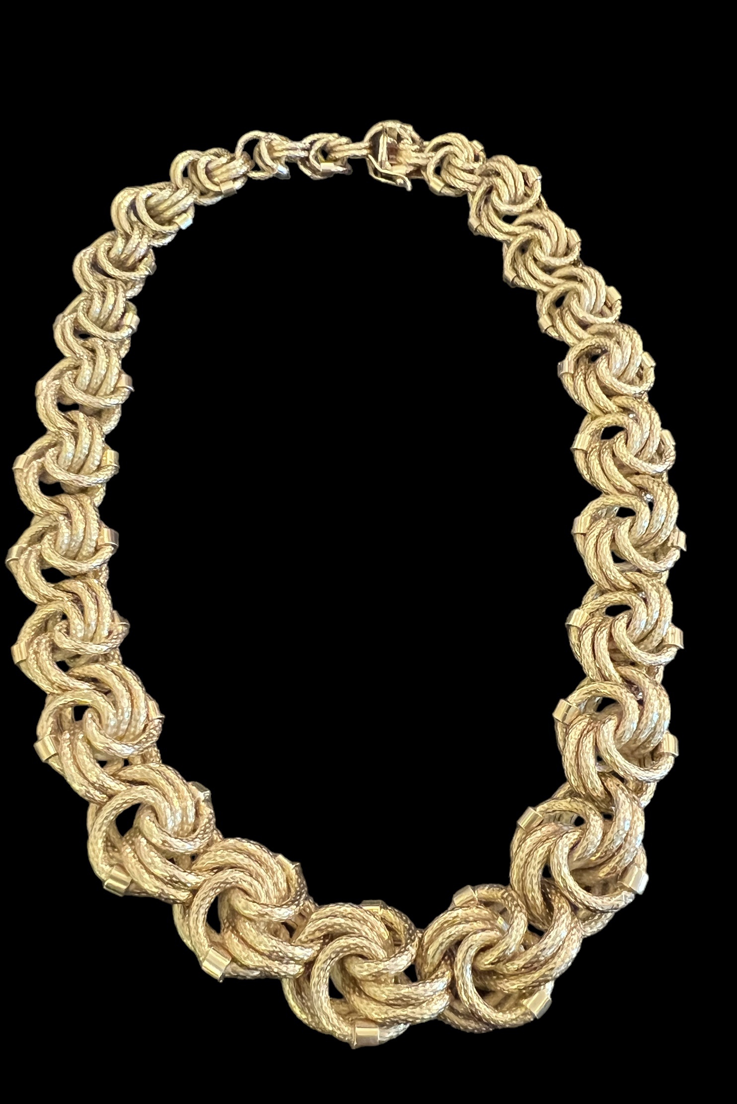 Gold Choker Florentine 18K Necklace