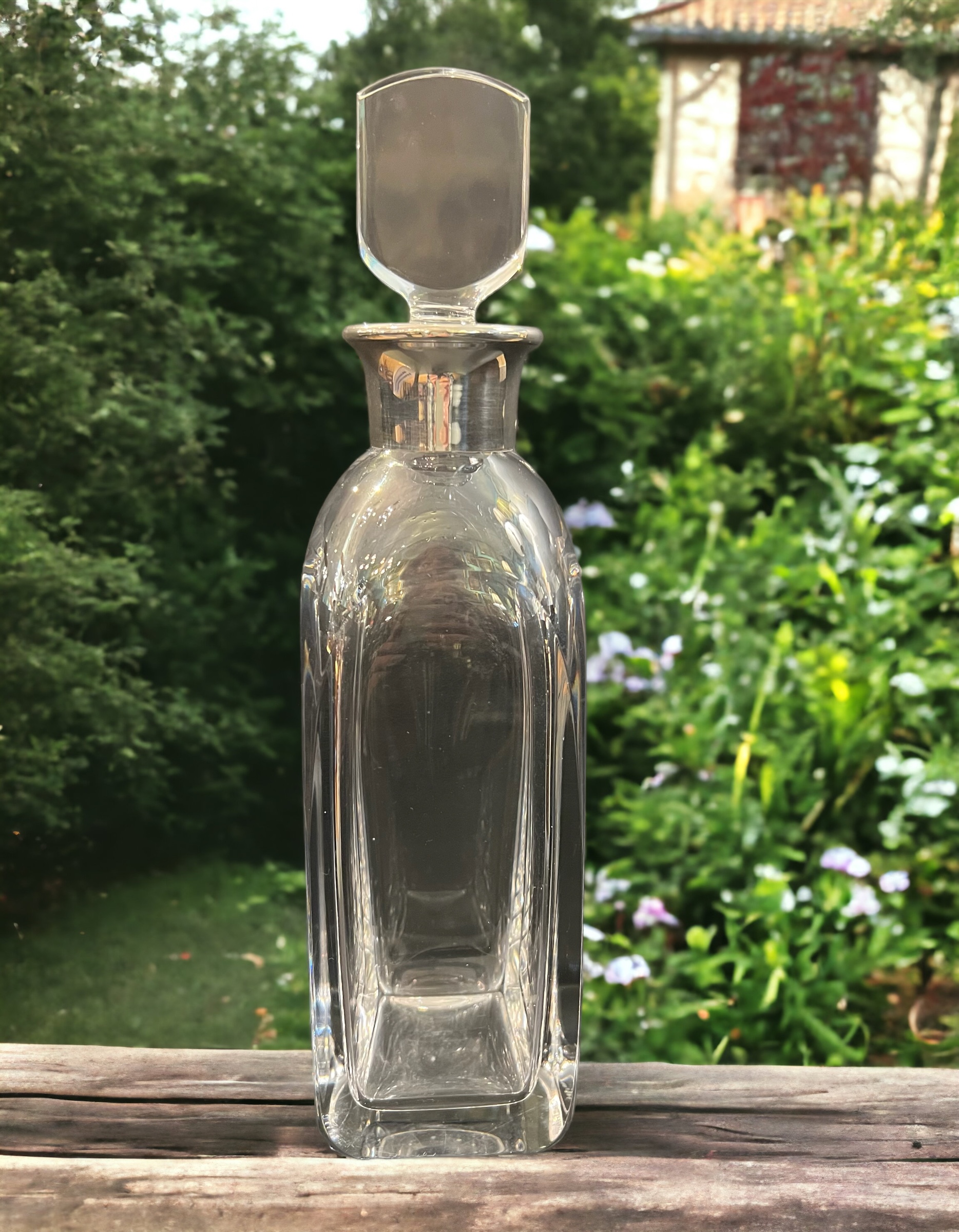 Orrefors Crystal Sterling Decanter