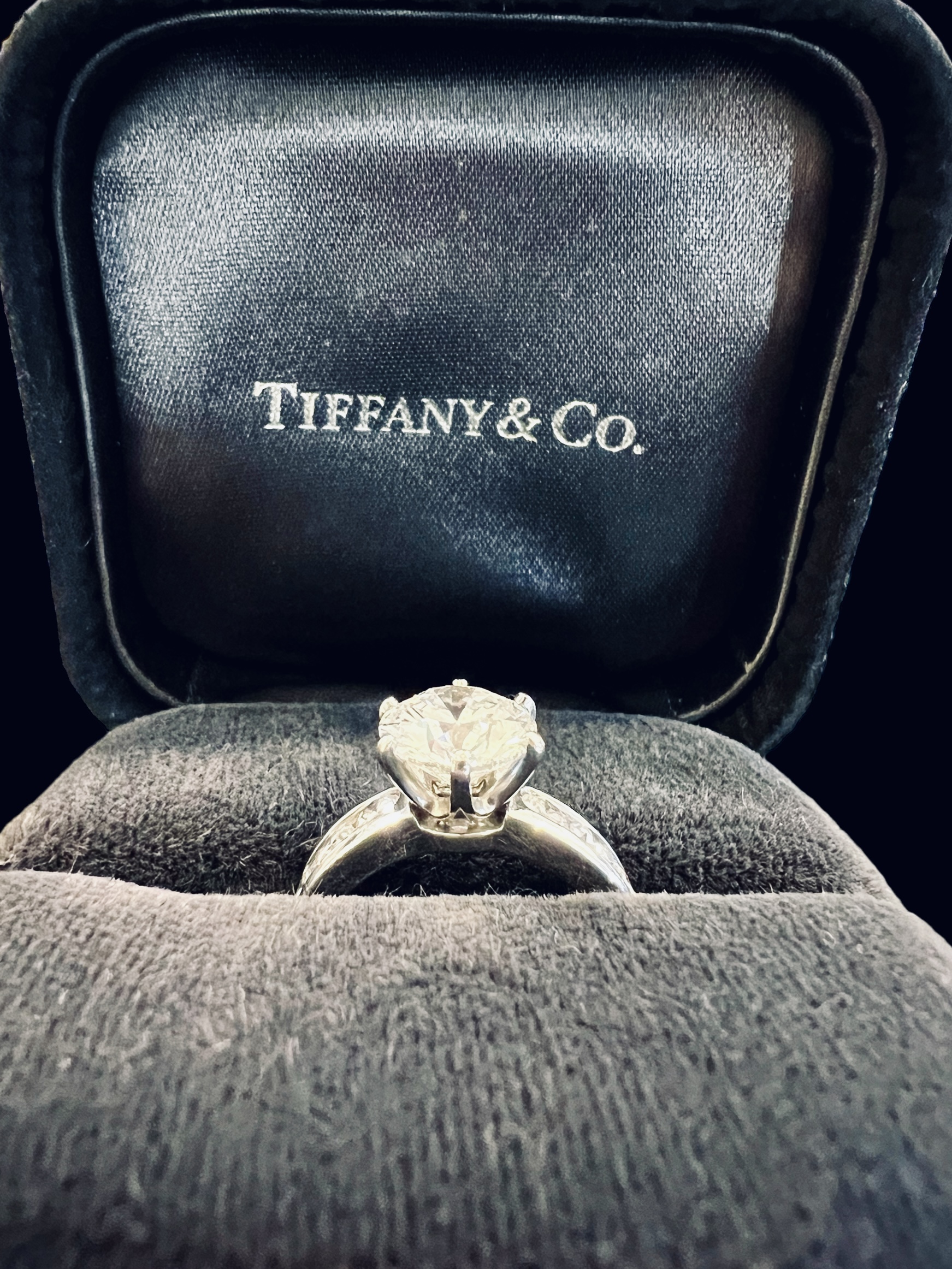 Tiffany Platinum Diamond Engagement Ring
