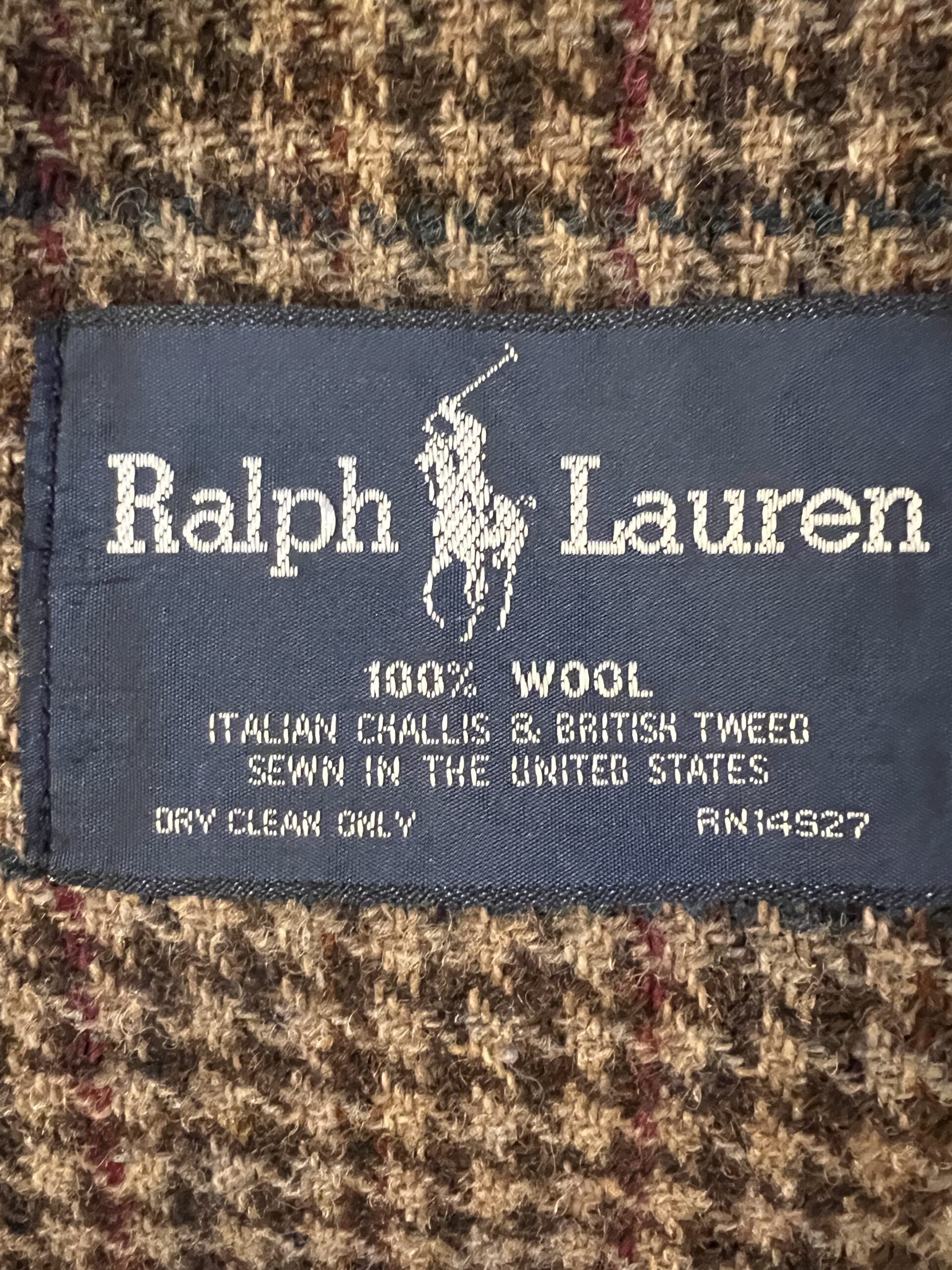 Vintage Ralph Lauren Thoroughbred Throw