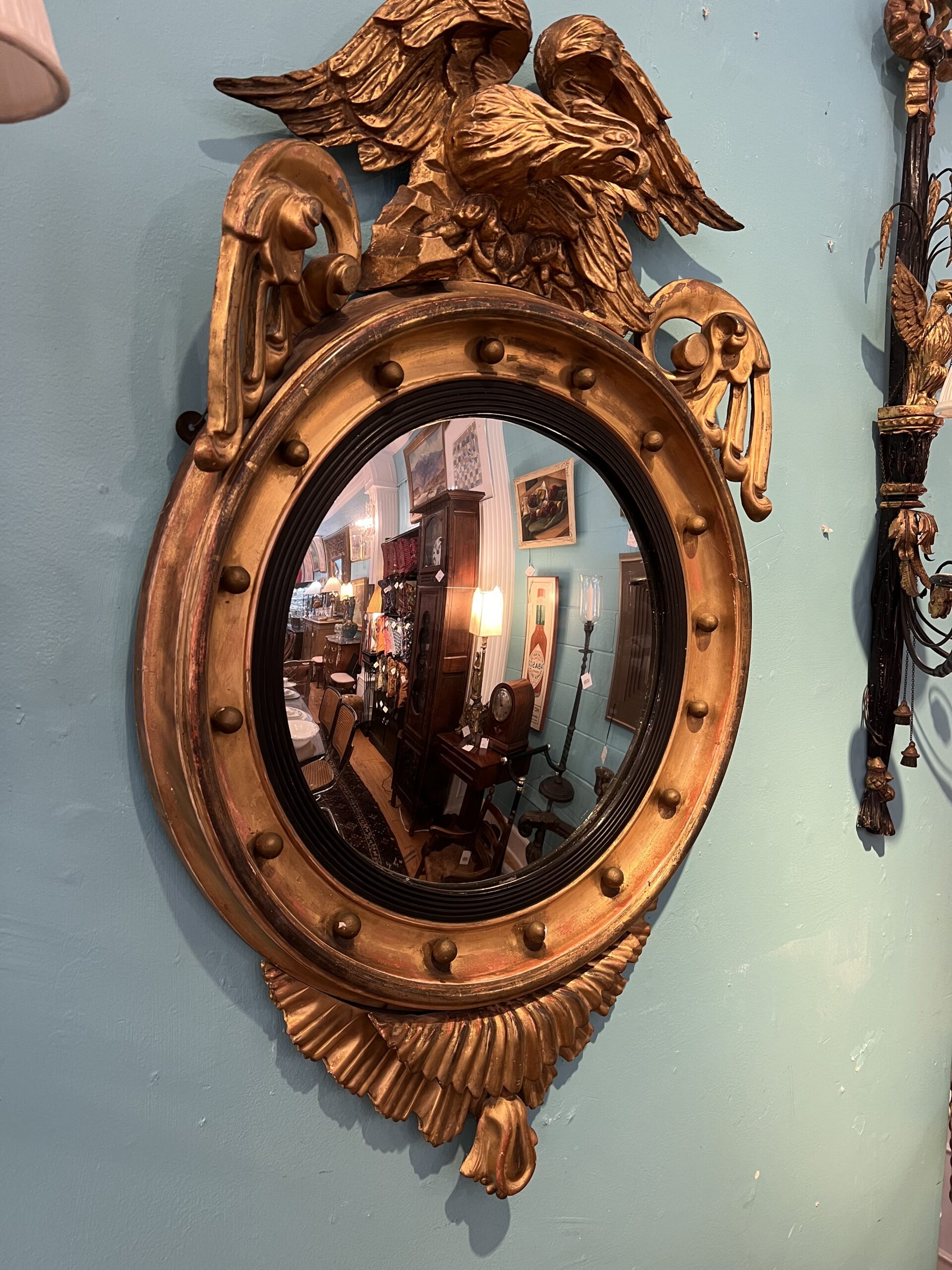 Federal Period Gilt Eagle Mirror