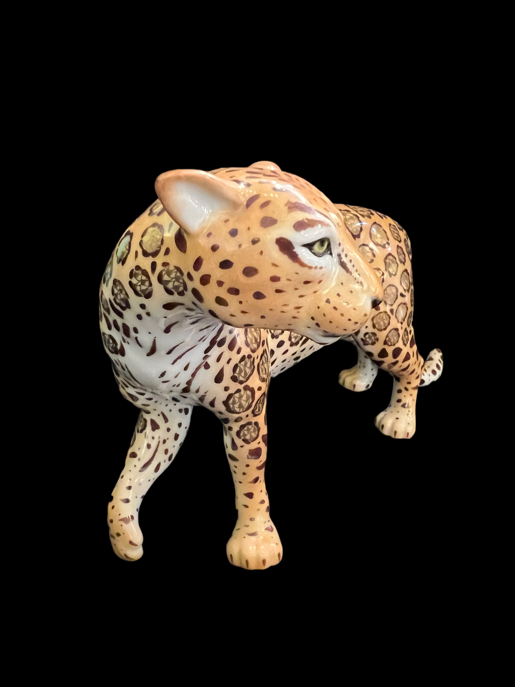 Herend Porcelain Jaguar Figurine