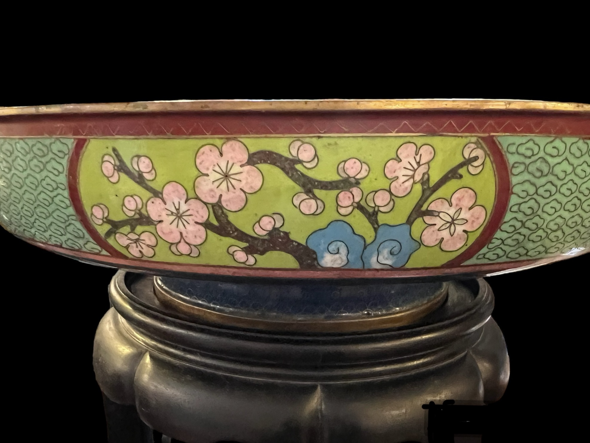 Chinese Cloisonne Shallow Bowl