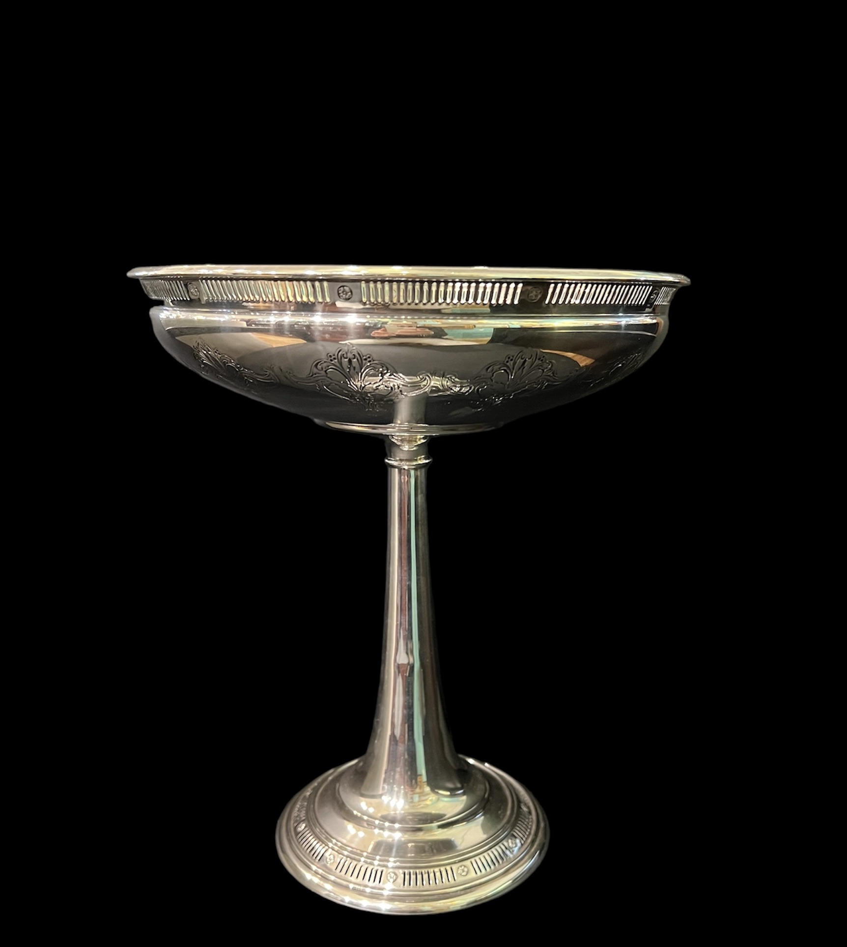 Vintage Tall Sterling Compote