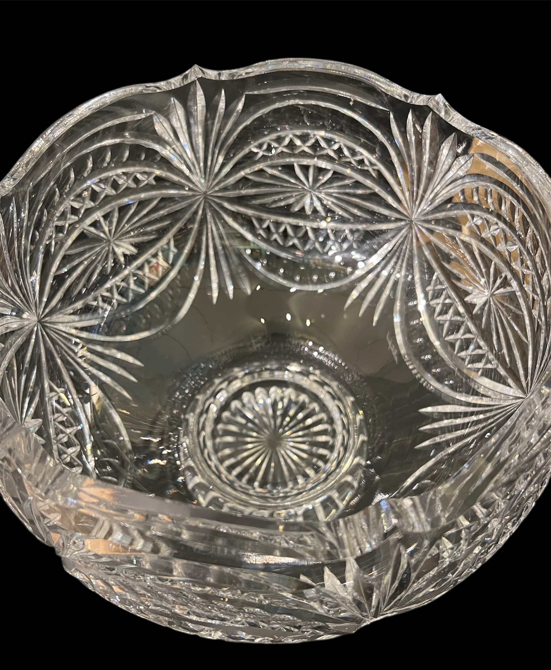 Waterford Crystal Brilliant Cut Footed Bowl