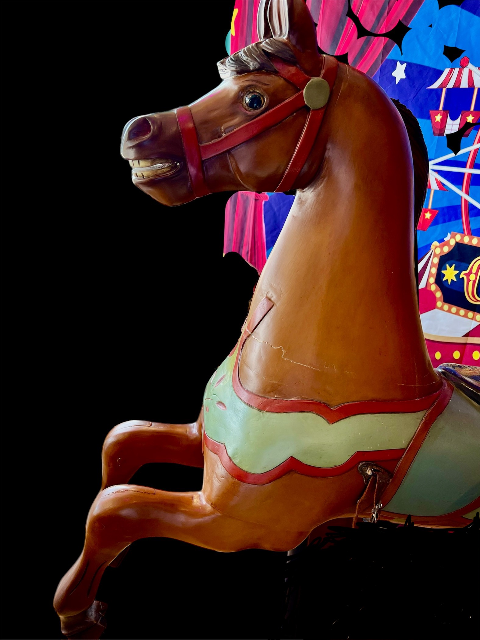 Allan Herschell Carousel Jumper Horse