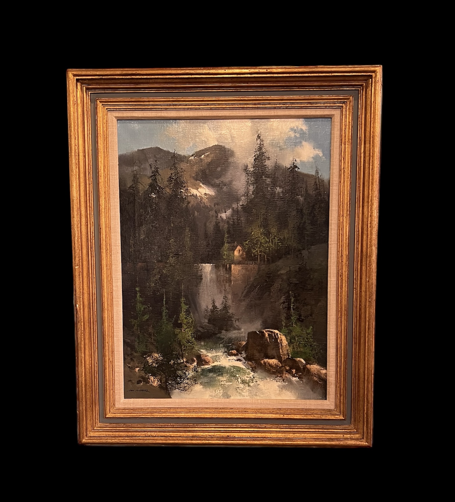 Tom Nicholas Mountain Landscape Oil Painting