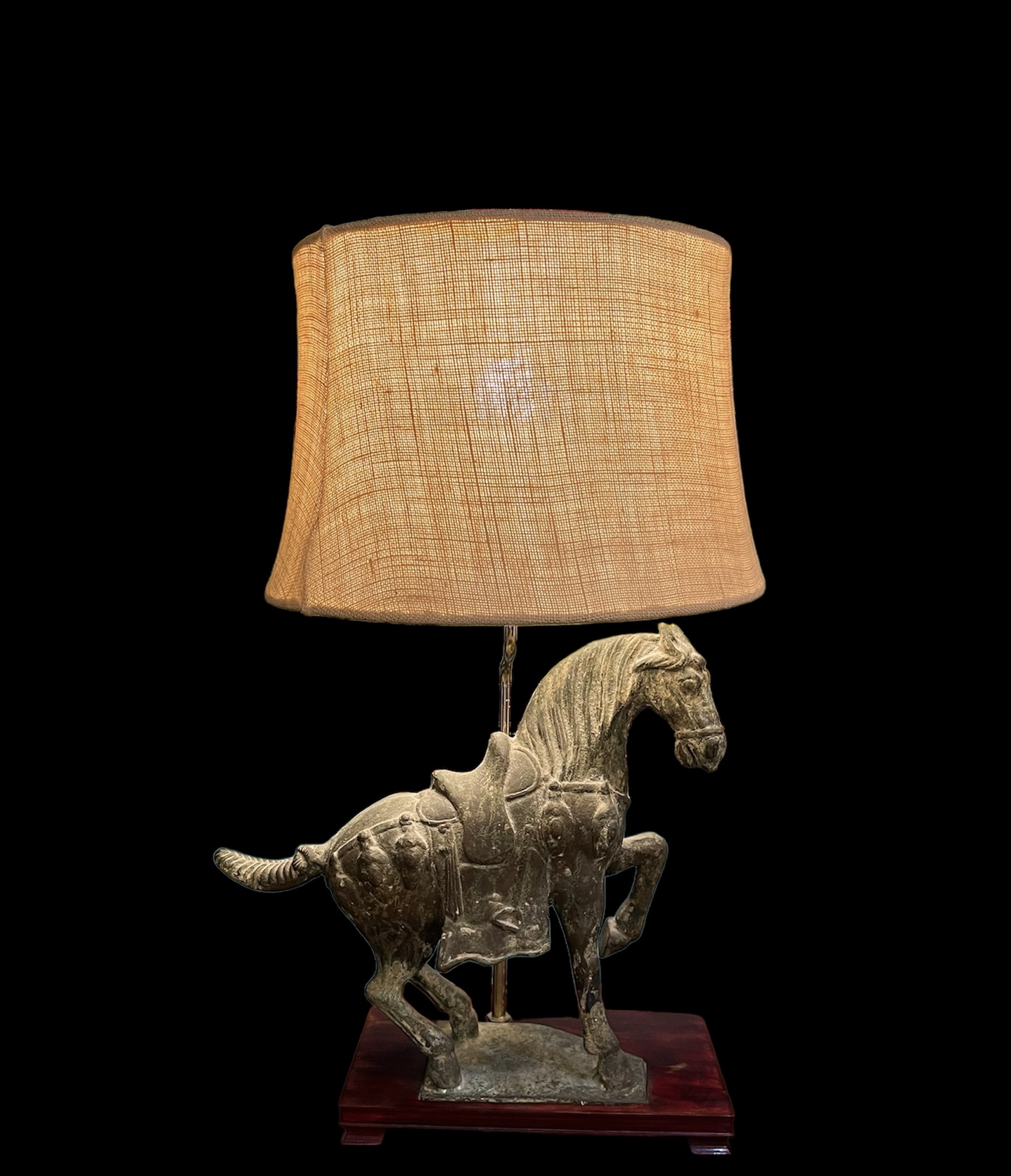 Chinese Tang Horse Lamps