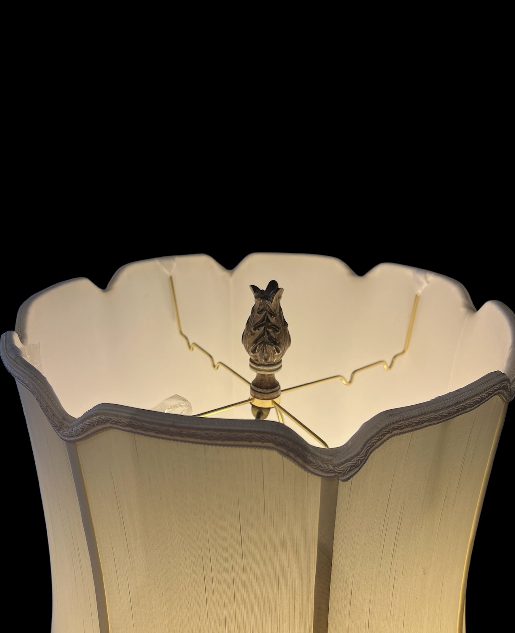 Mid Century Avventurina Murano Glass Lamp