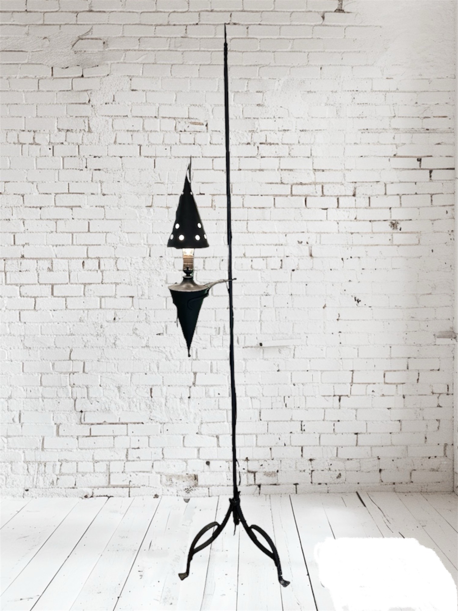 Antique Merlins Hat Floor Lamp