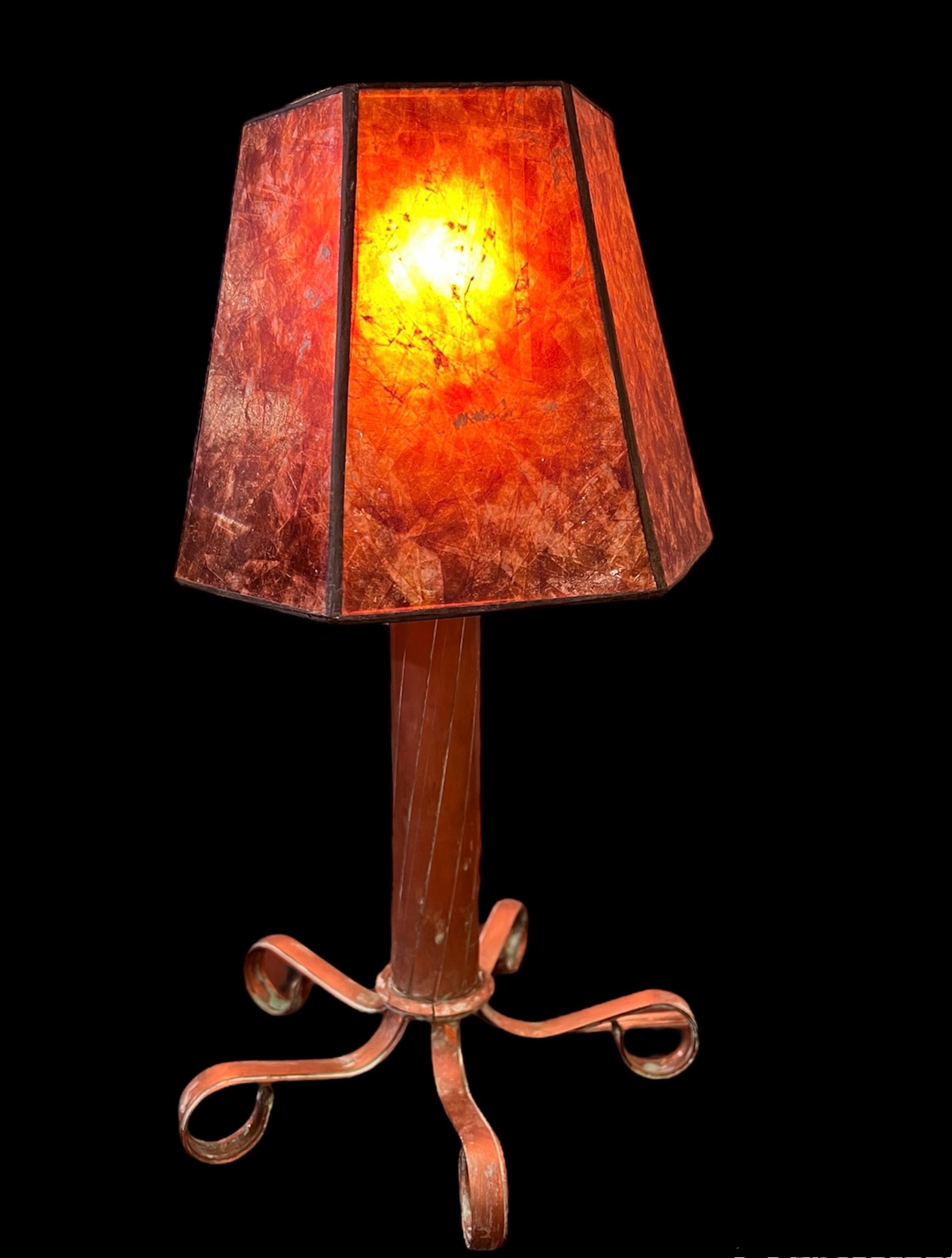 Rustic Copper Bedside Lamps