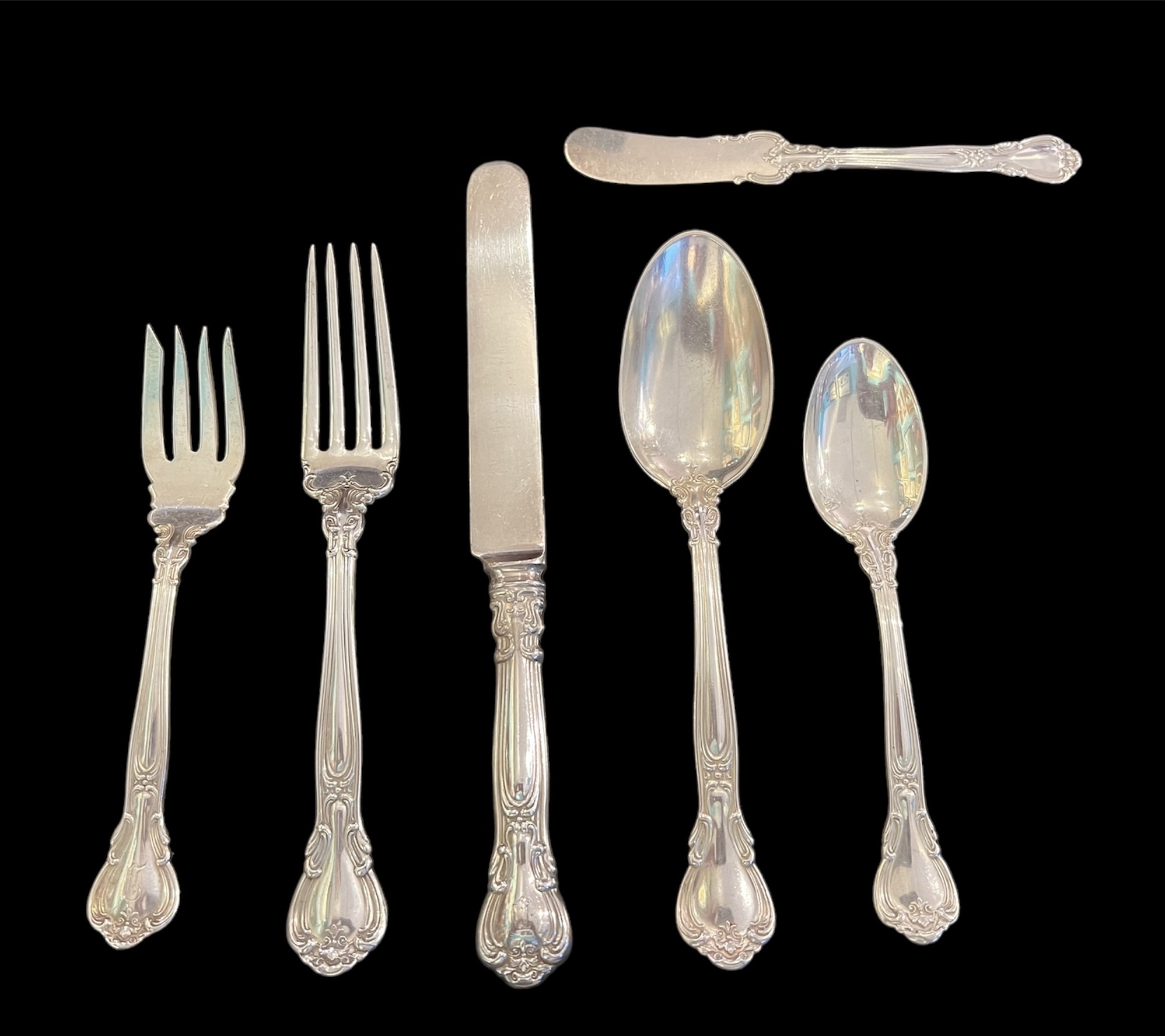 Antique Gorham Chantilly Sterling Flatware