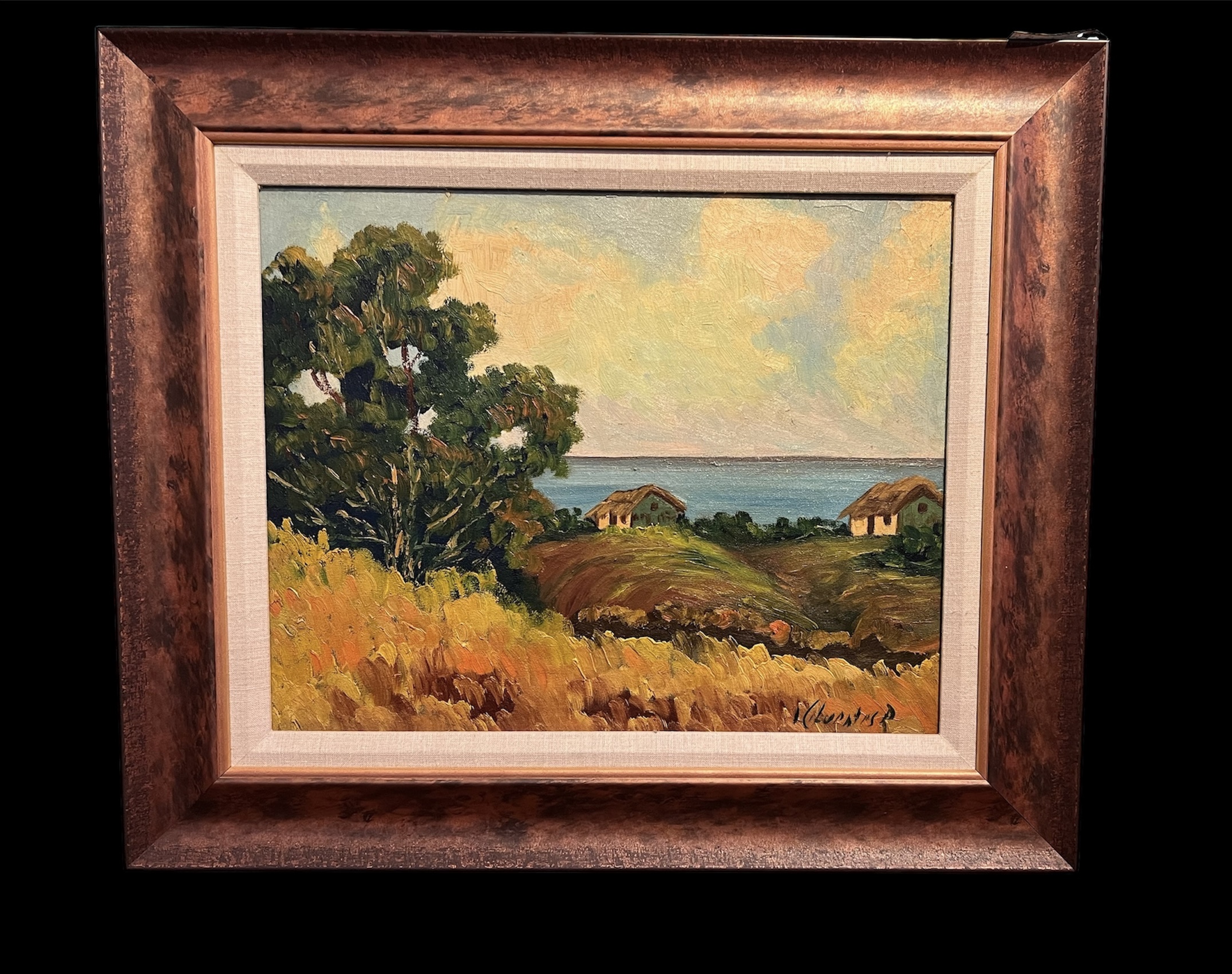 Seaside Landscape Oil Painting