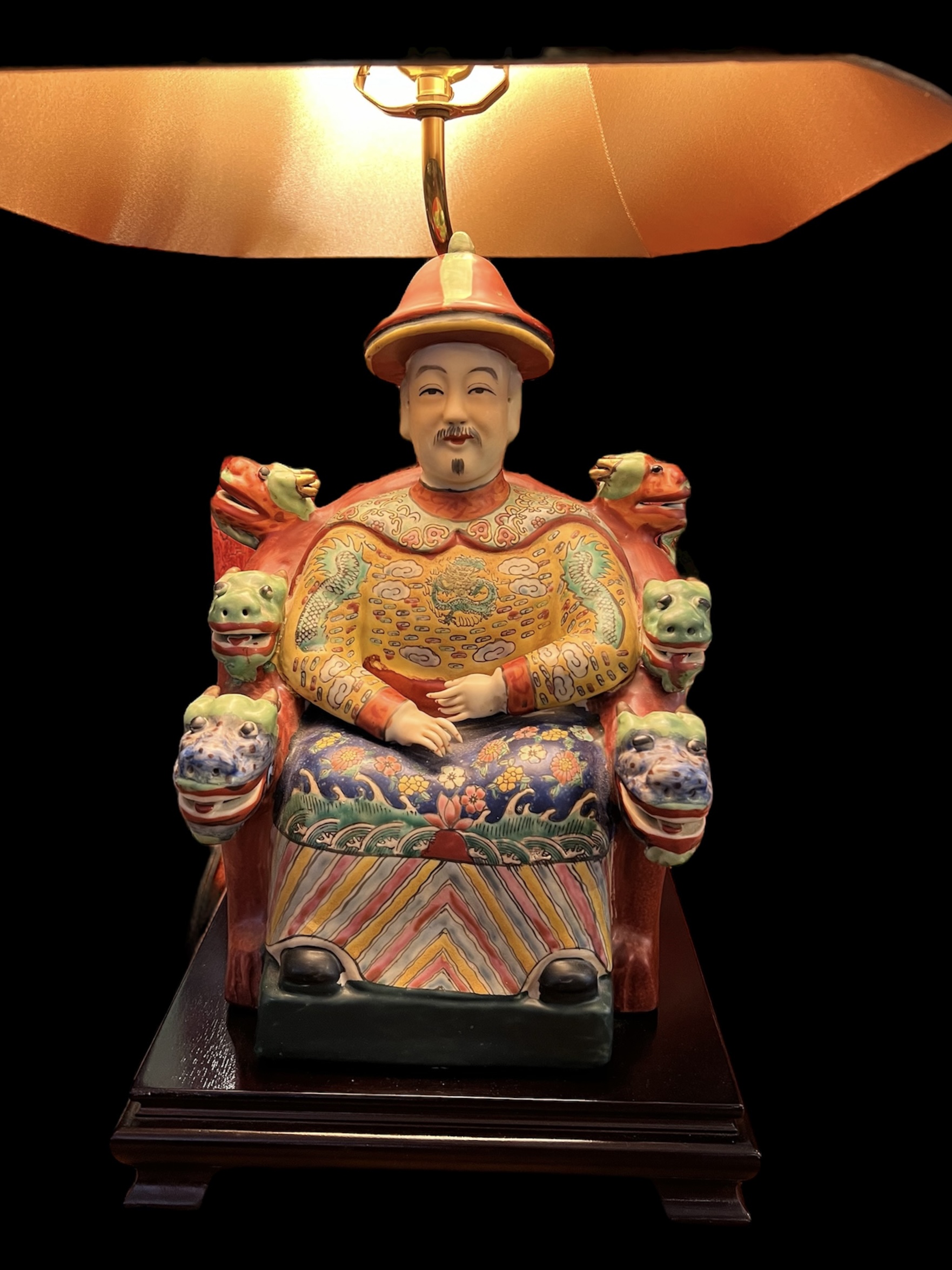 Chinese Ancestral Figure Lamp