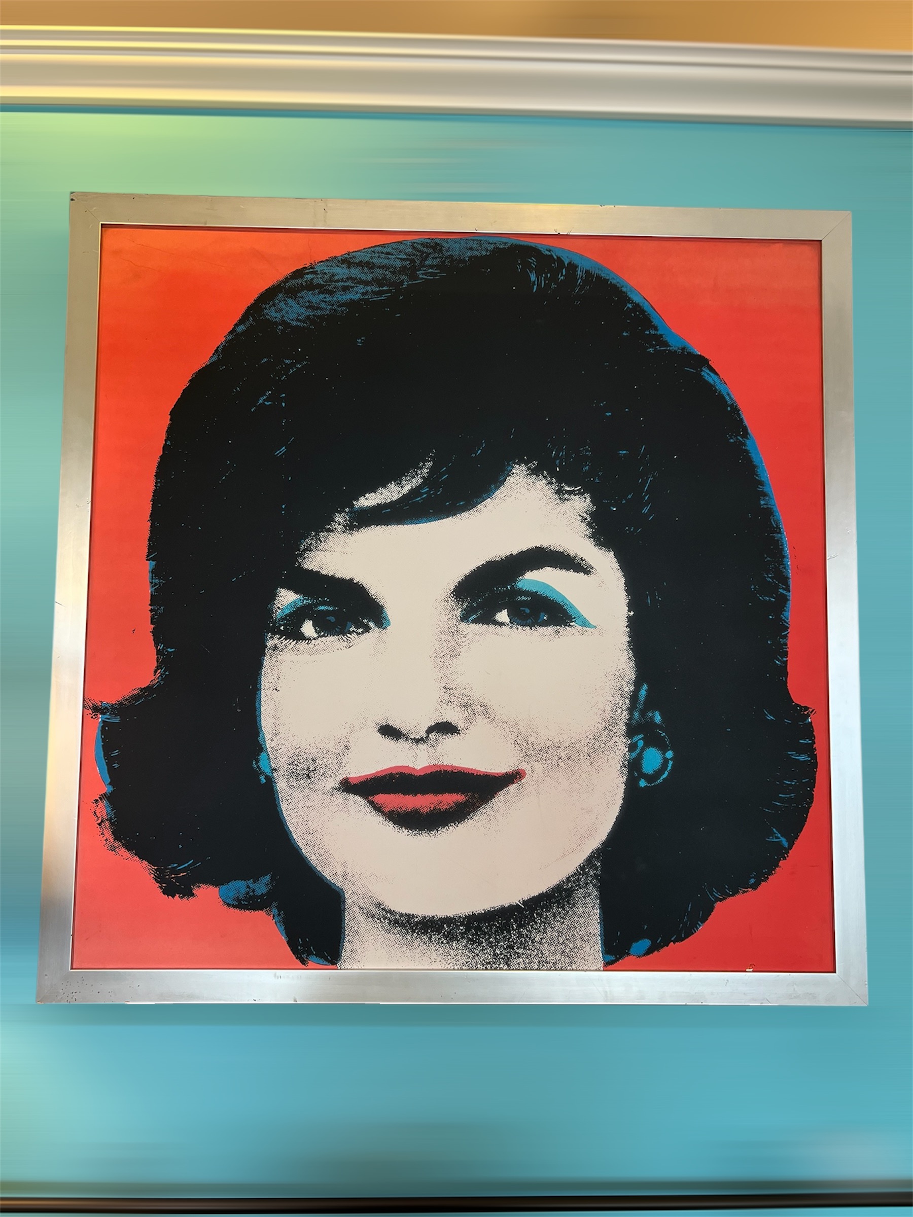 Jackie Red 1964 Warhol Print