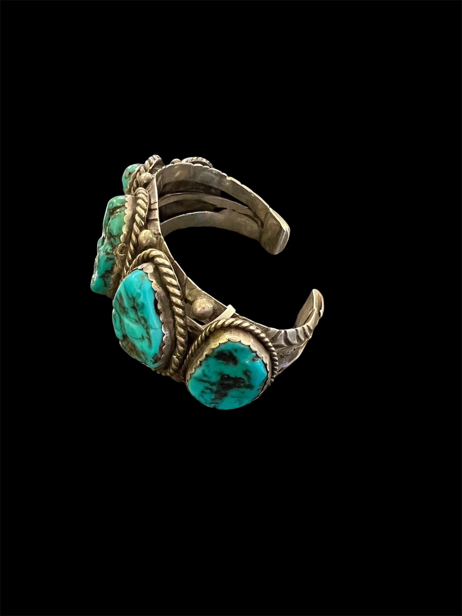 Vintage Kingman Mine Turquoise Cuff